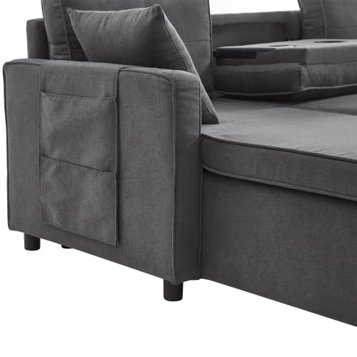 Effortless Comfort: Villalta Home Grey Corner Sofa Bed with Storage - image 23