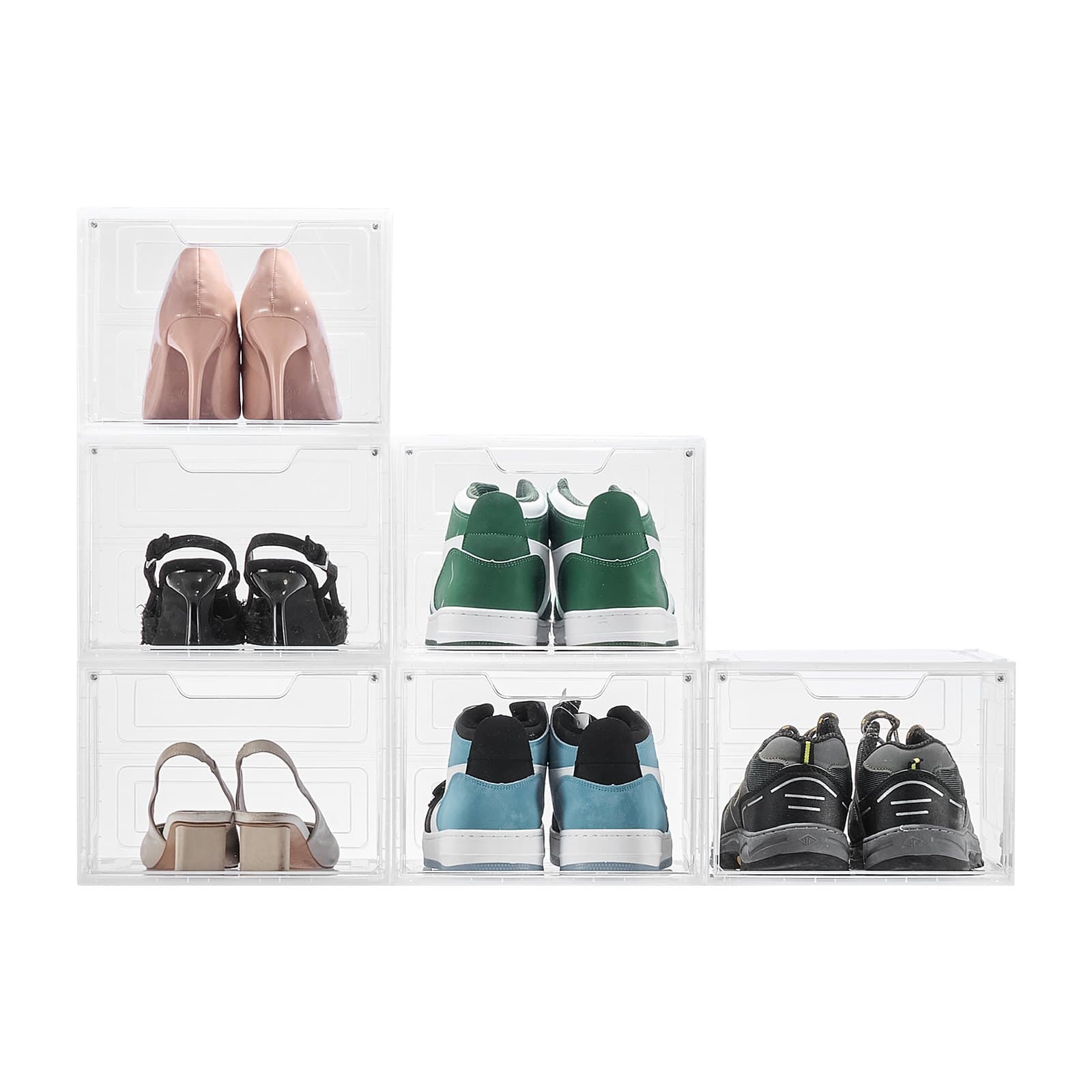 Set of Clear Stackable Shoe Organiser Boxes - image 8