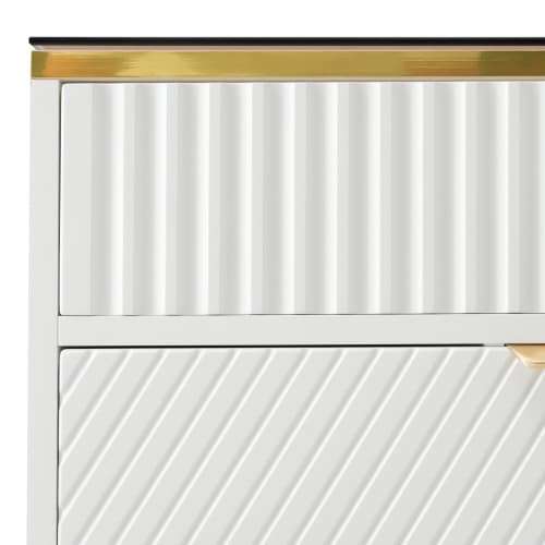 Contemporary White 6-Drawer Sideboard Cabinet - image 18
