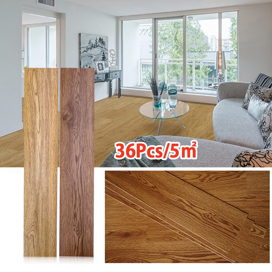 Peel and Stick Vinyl Flooring with Realistic Wood Effect - image 3