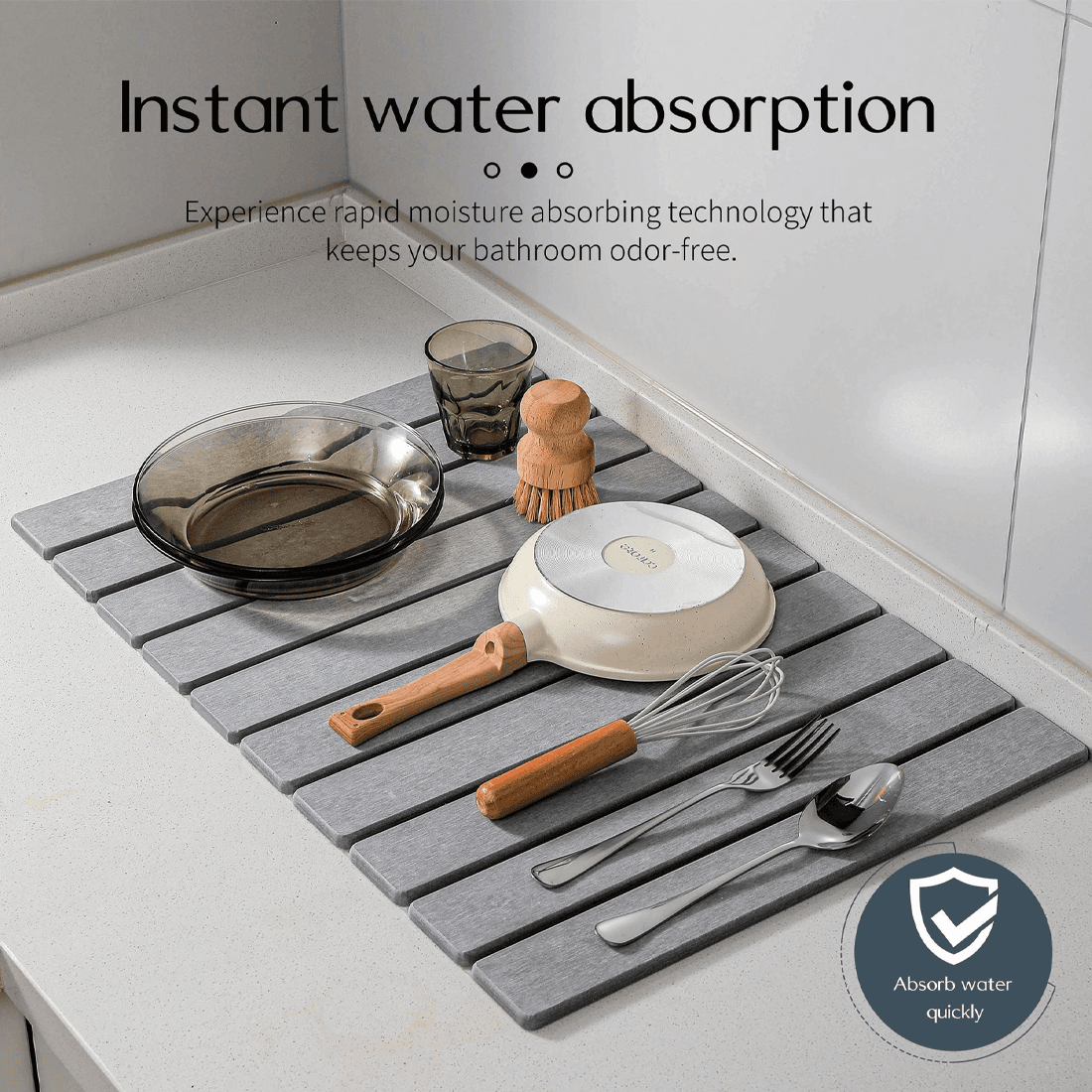 Transform Your Kitchen with this Fast-Drying Diatomite Mat - image 2
