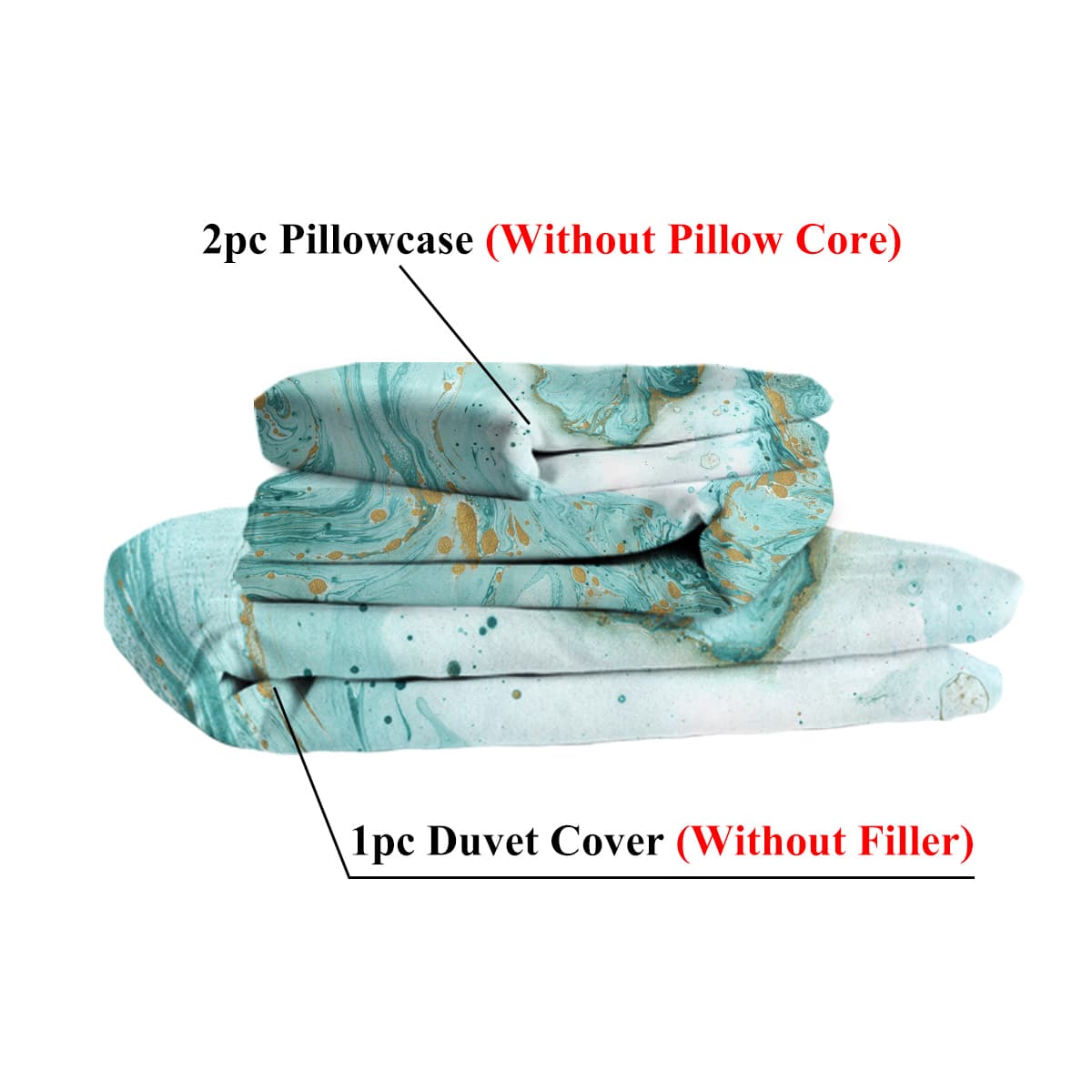 Transform Your Bedroom with this Turquoise Marble Duvet Set - image 9