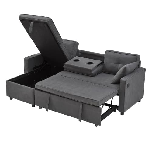Effortless Comfort: Villalta Home Grey Corner Sofa Bed with Storage - image 15