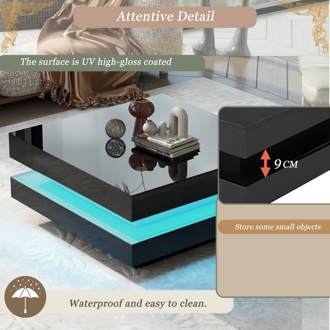 Transform Your Space with this Rotating LED Coffee Table - image 40