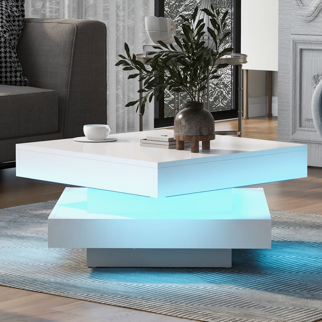 Transform Your Space with this Rotating LED Coffee Table - image 8