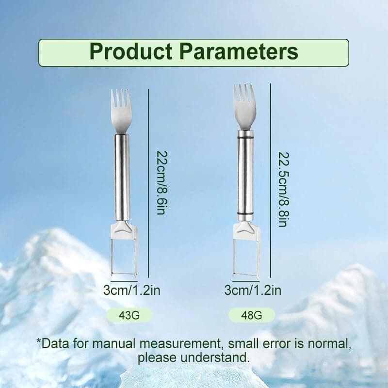 Stainless Steel Watermelon Slicer and Fork – 2-in-1 Fruit Tool - image 7