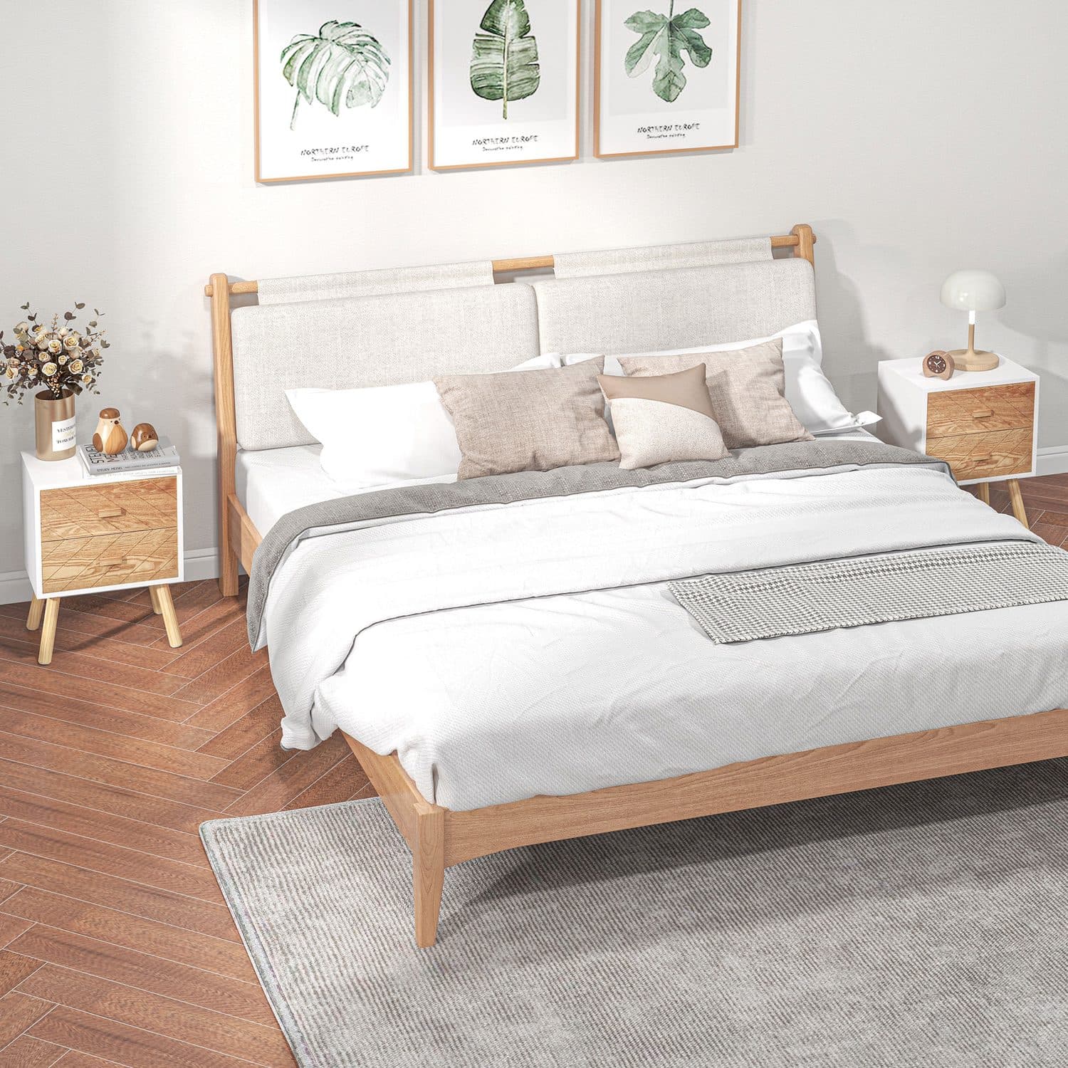 Natural 2-Drawer Bedside Tables - image 3
