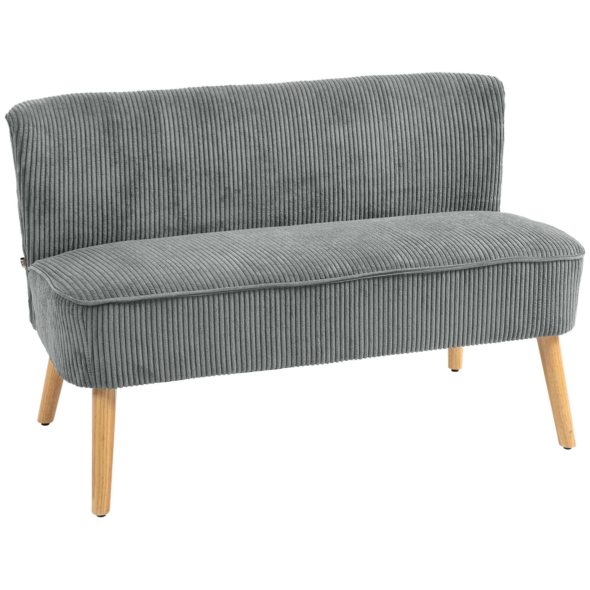 Modern Grey Corduroy Sofa