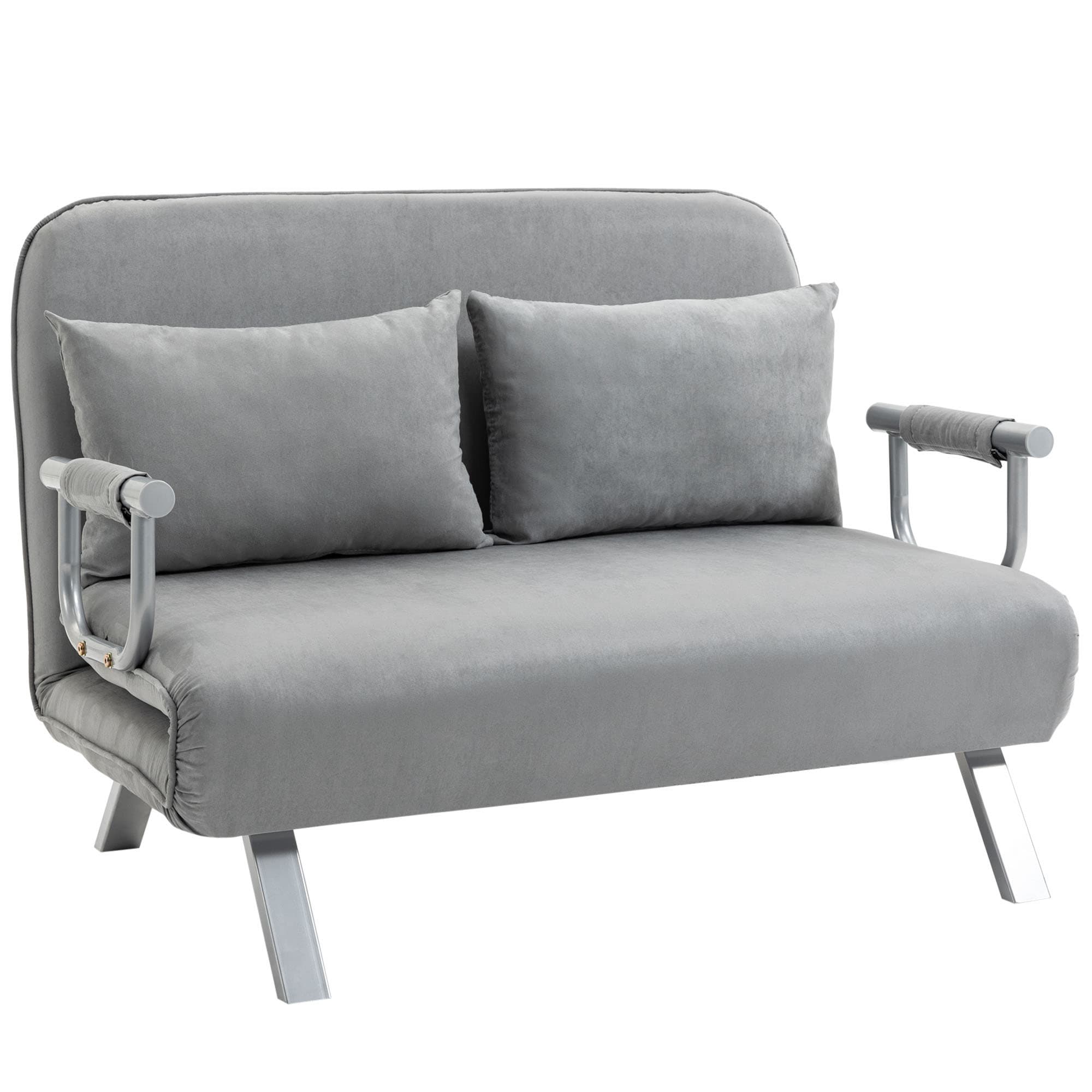 Light Grey Click-Clack Sofa Bed