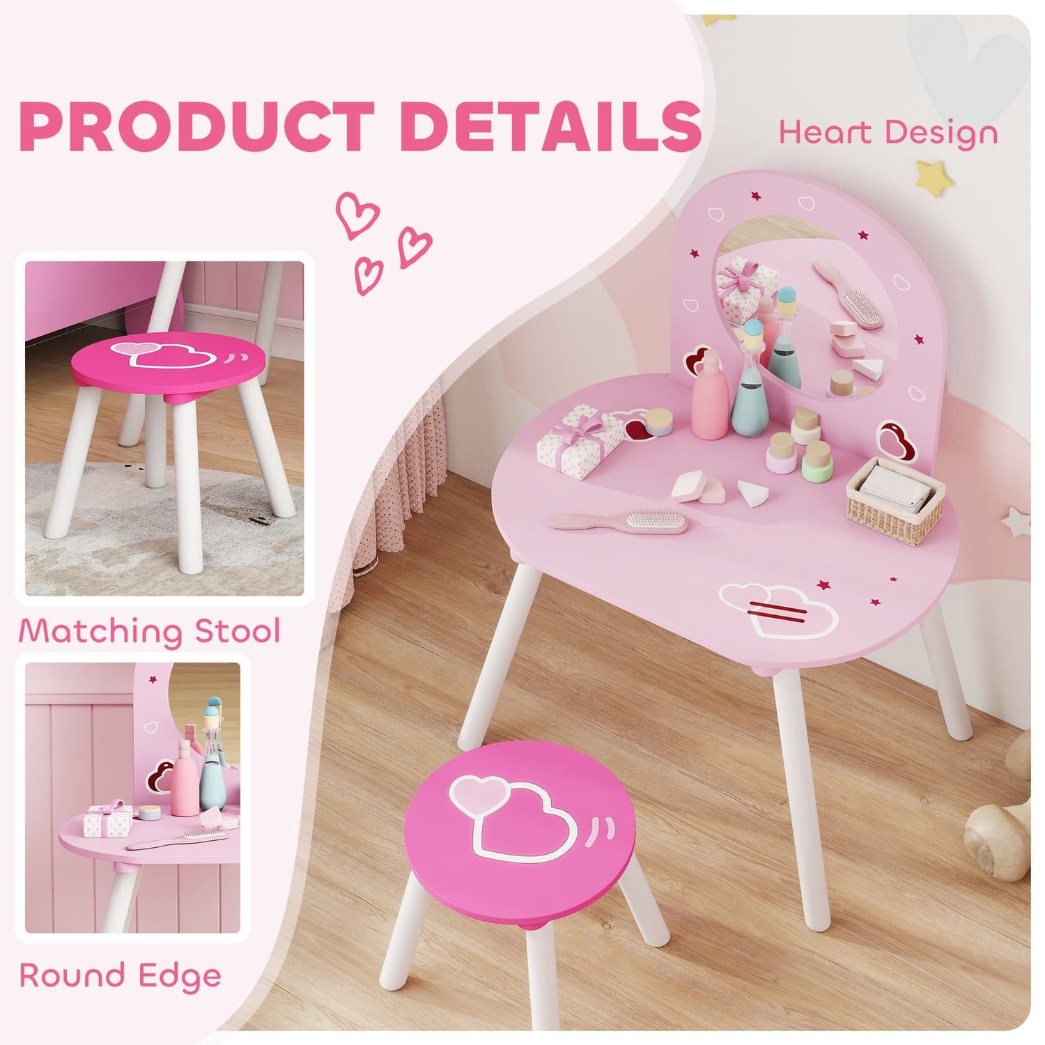 Pink Princess Dressing Table - image 4