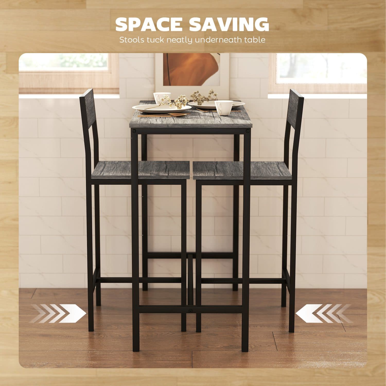 Industrial Breakfast Bar Set - image 2