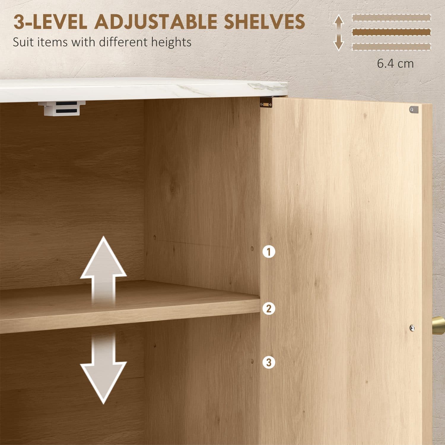 Oak Bathroom Wall Cabinet - image 3