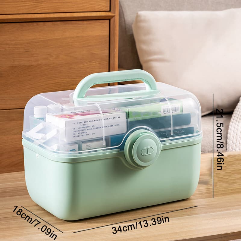 Portable First Aid and Medicine Storage Box