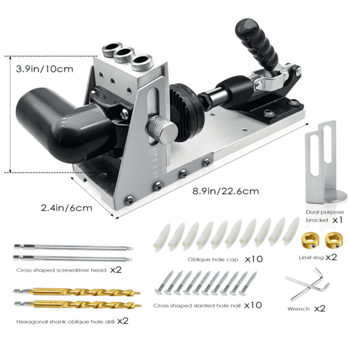 Metal Pocket Hole Jig Kit for Clean Wood Joints - image 6