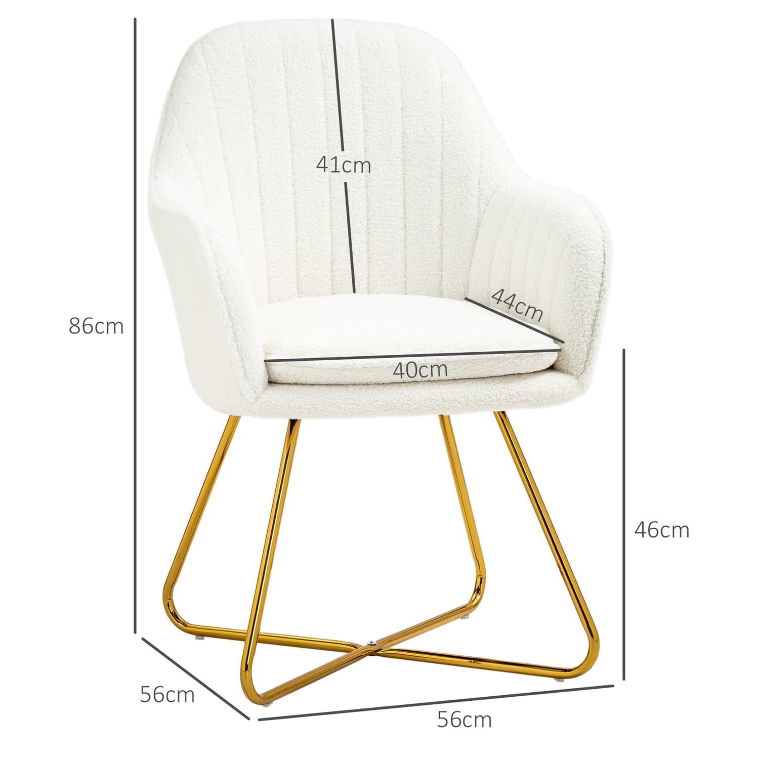 Cream Sherpa Chairs - image 5