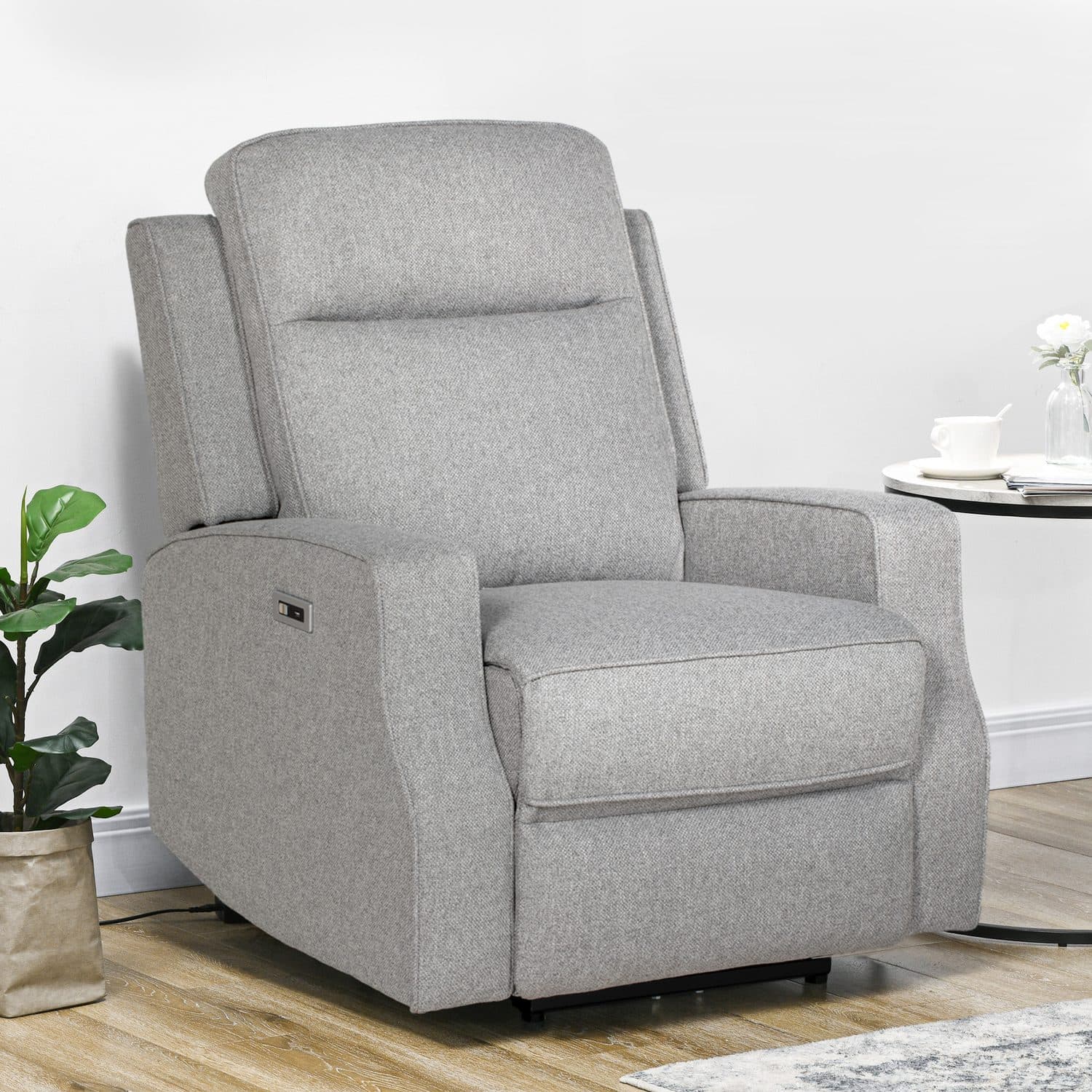 Grey Electric Reclining Chair - image 4