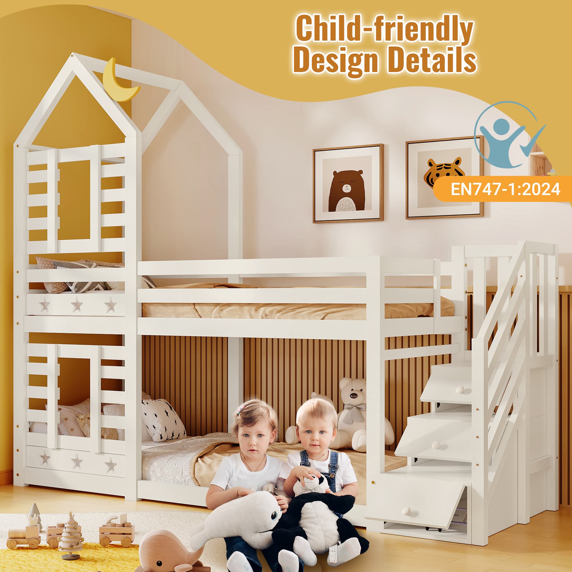 Magical House Bunk Bed & Storage - image 1