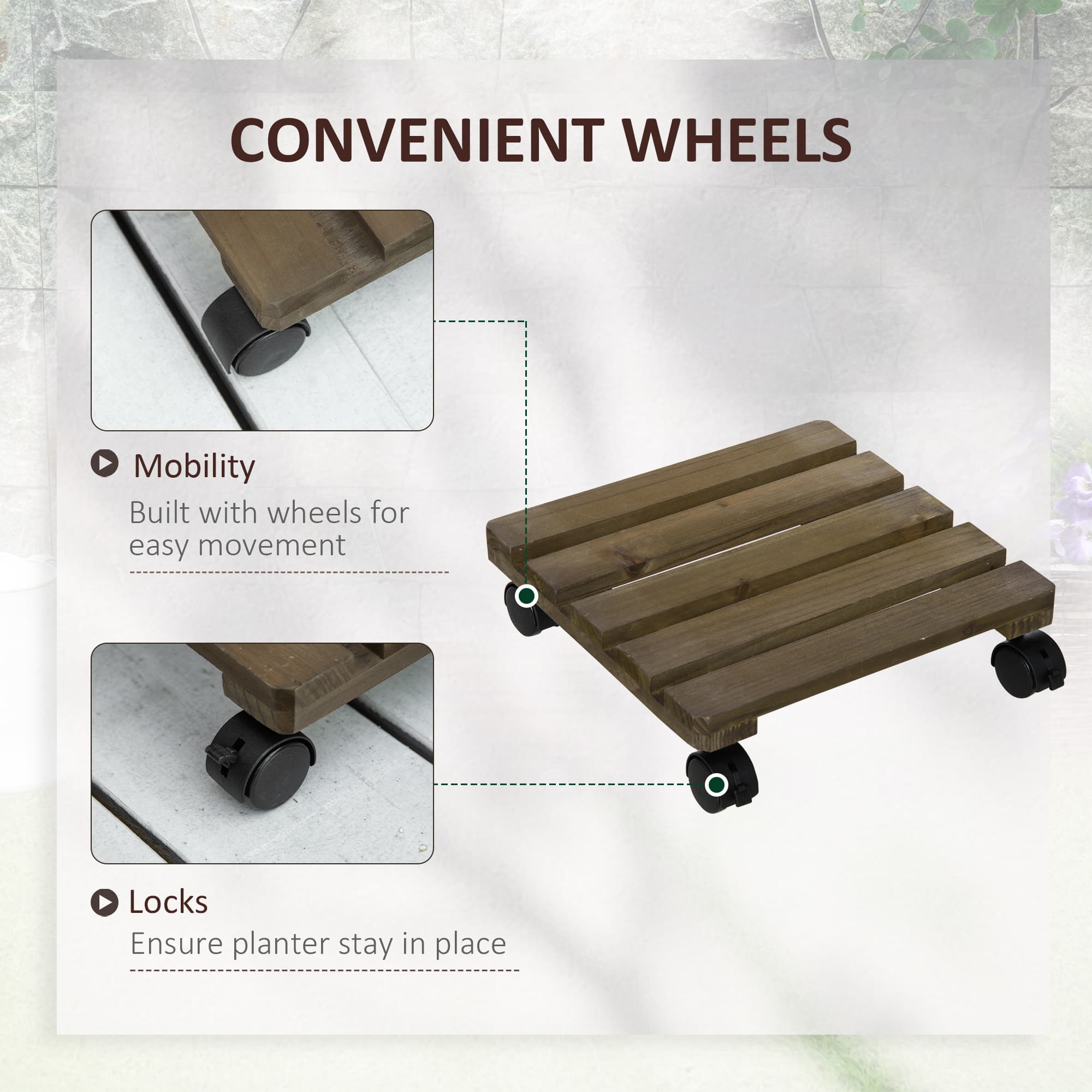 Move Heavy Pots Easily with These Wooden Plant Caddies - image 4