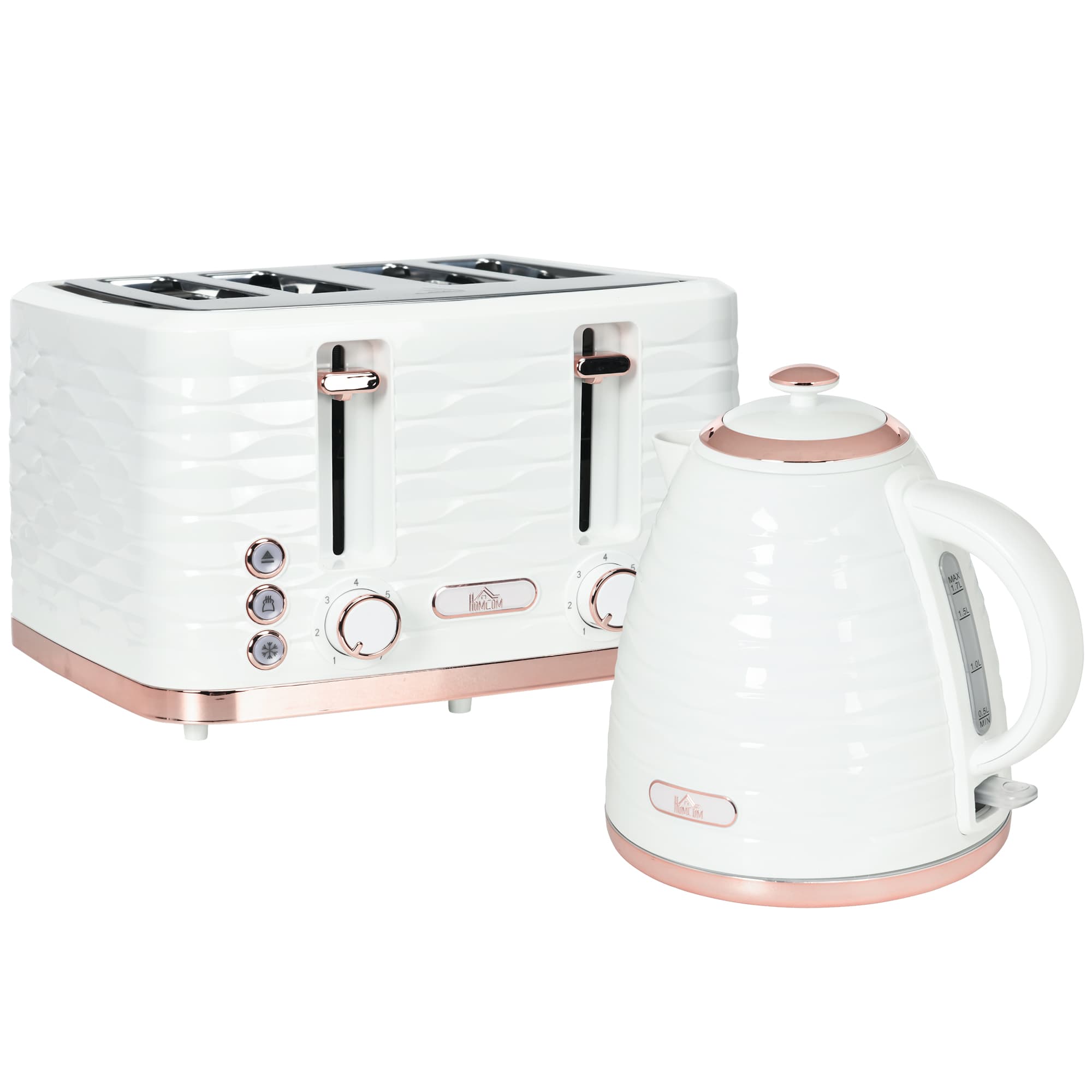 Cream 3kW Rapid Boil Kettle with Rose Gold Detail - image 5