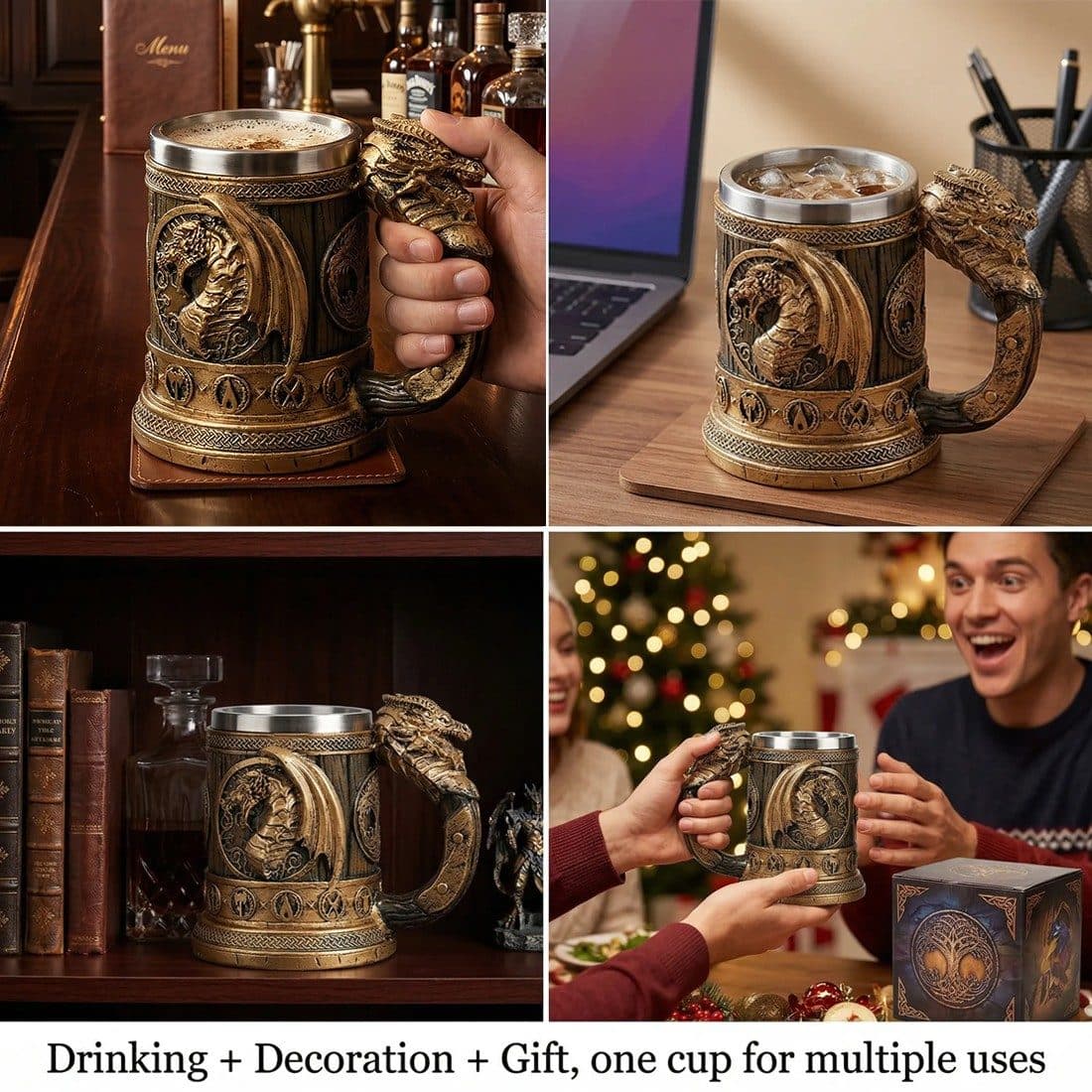 A Bar-Ready Dragon Tankard with Resin Exterior - image 2