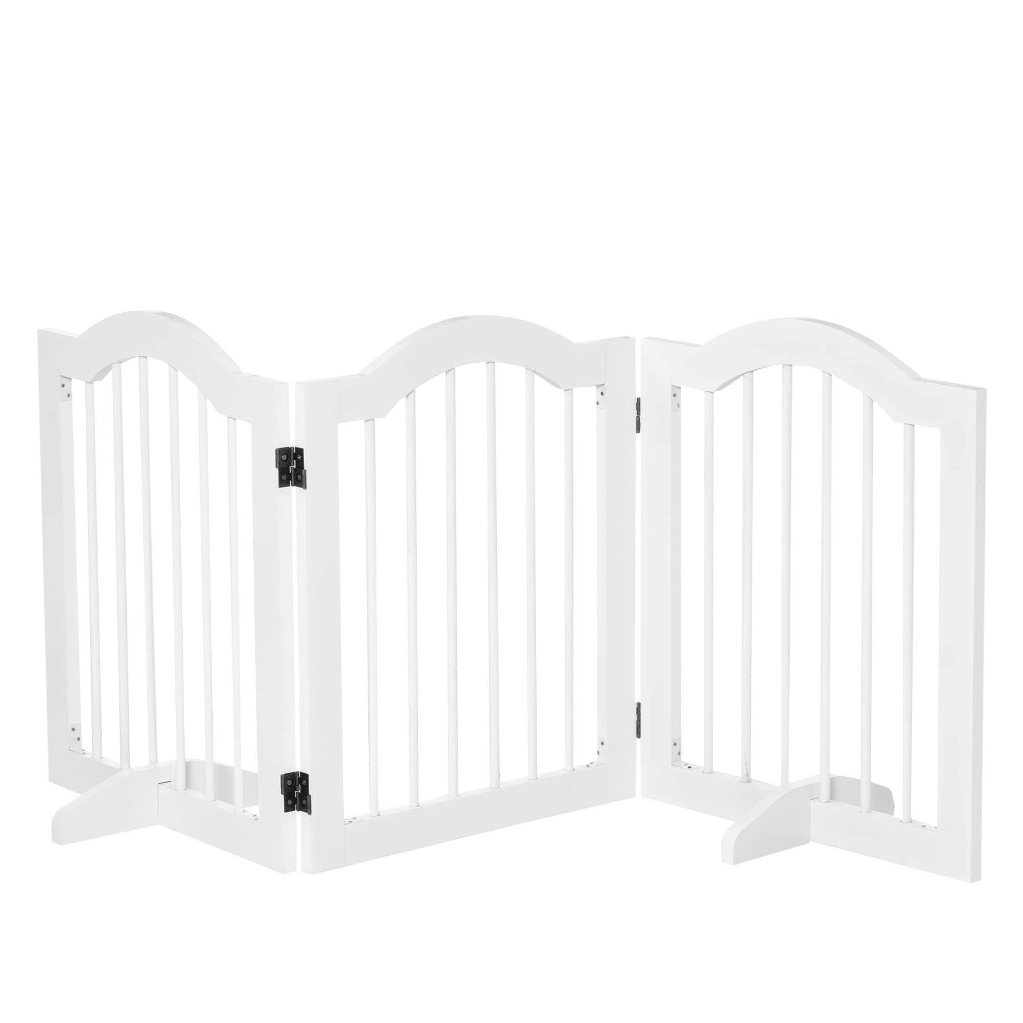 PawHut Freestanding Wooden Gate