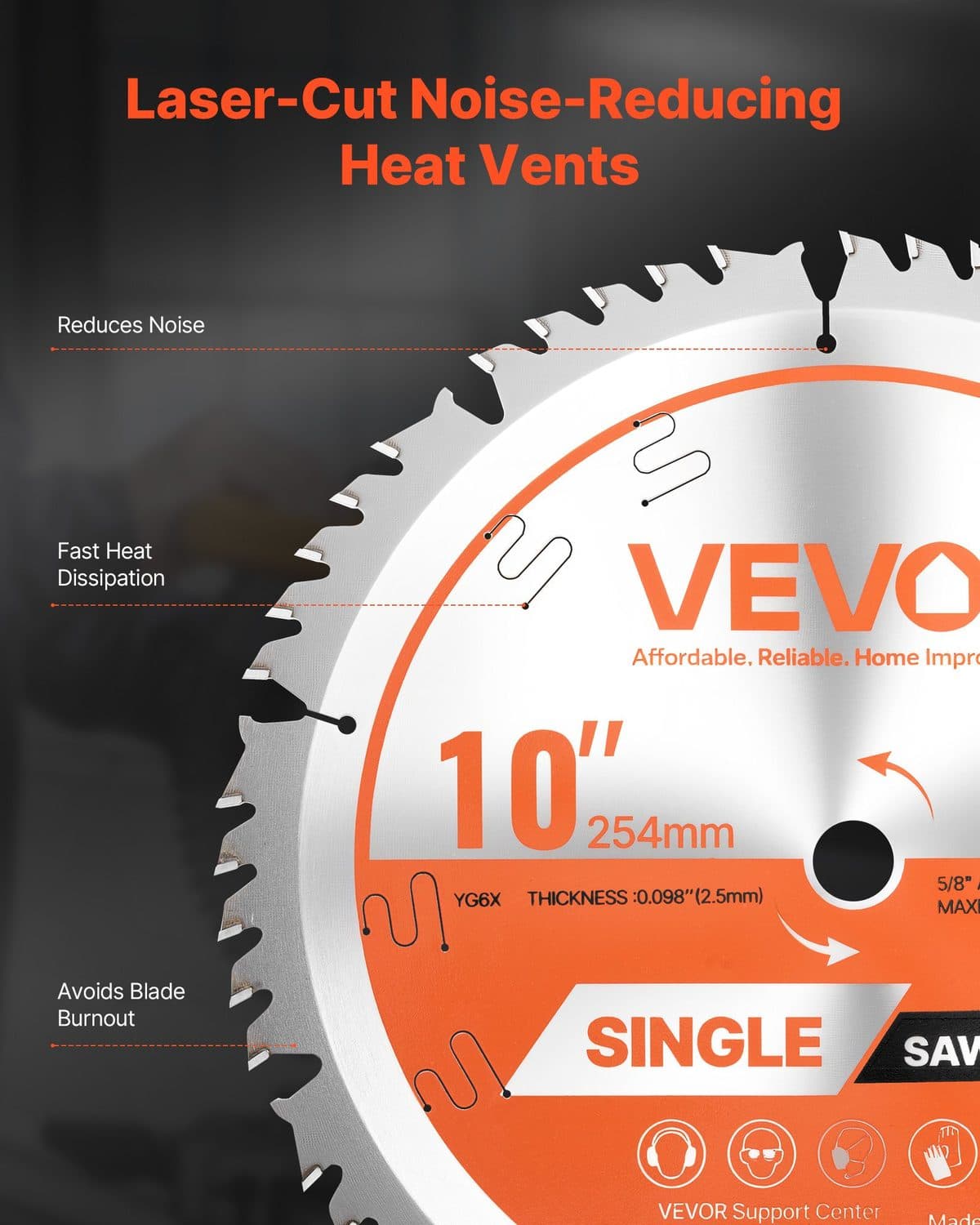 Fine Finish 10 Inch Saw Blade for Timber Panels - image 3