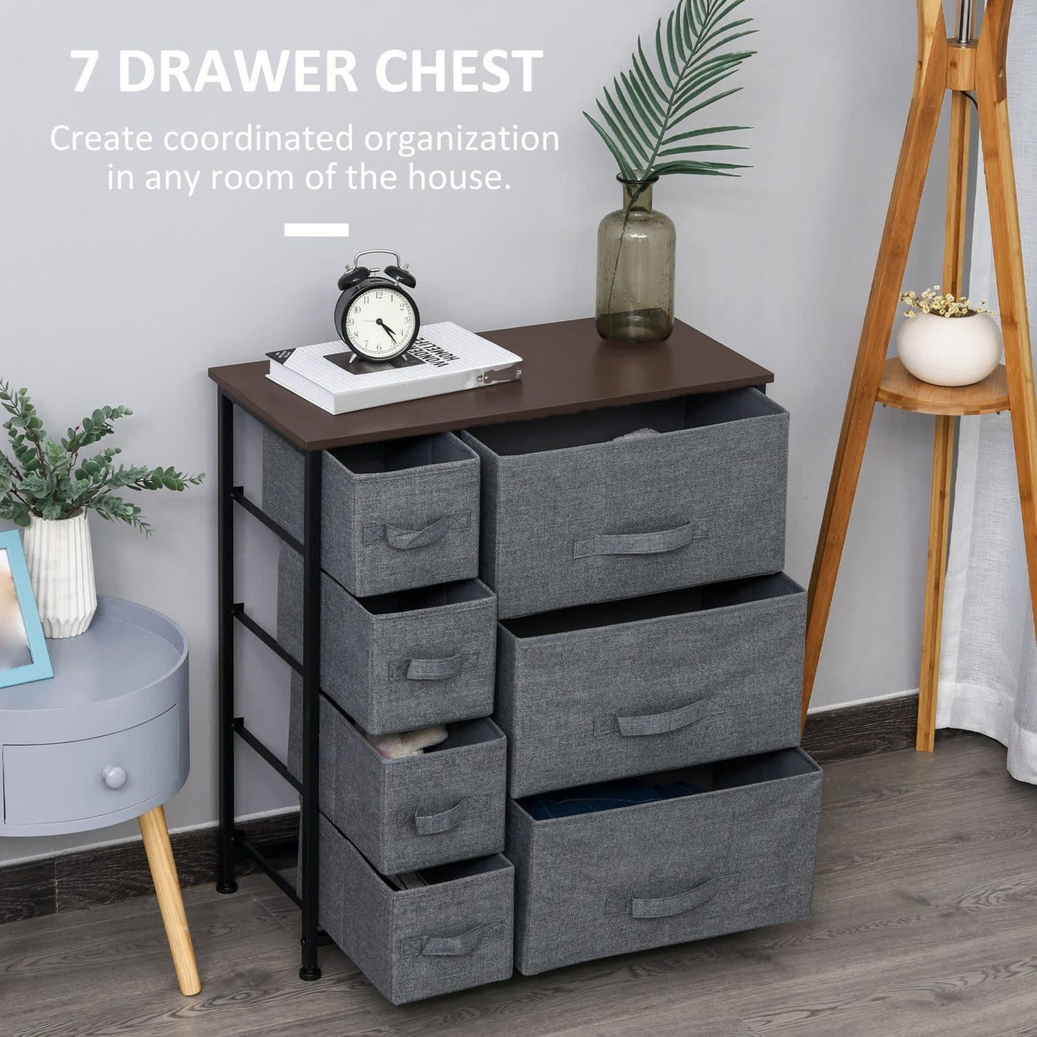 Clothes with a 7 Drawer Fabric Chest - image 3