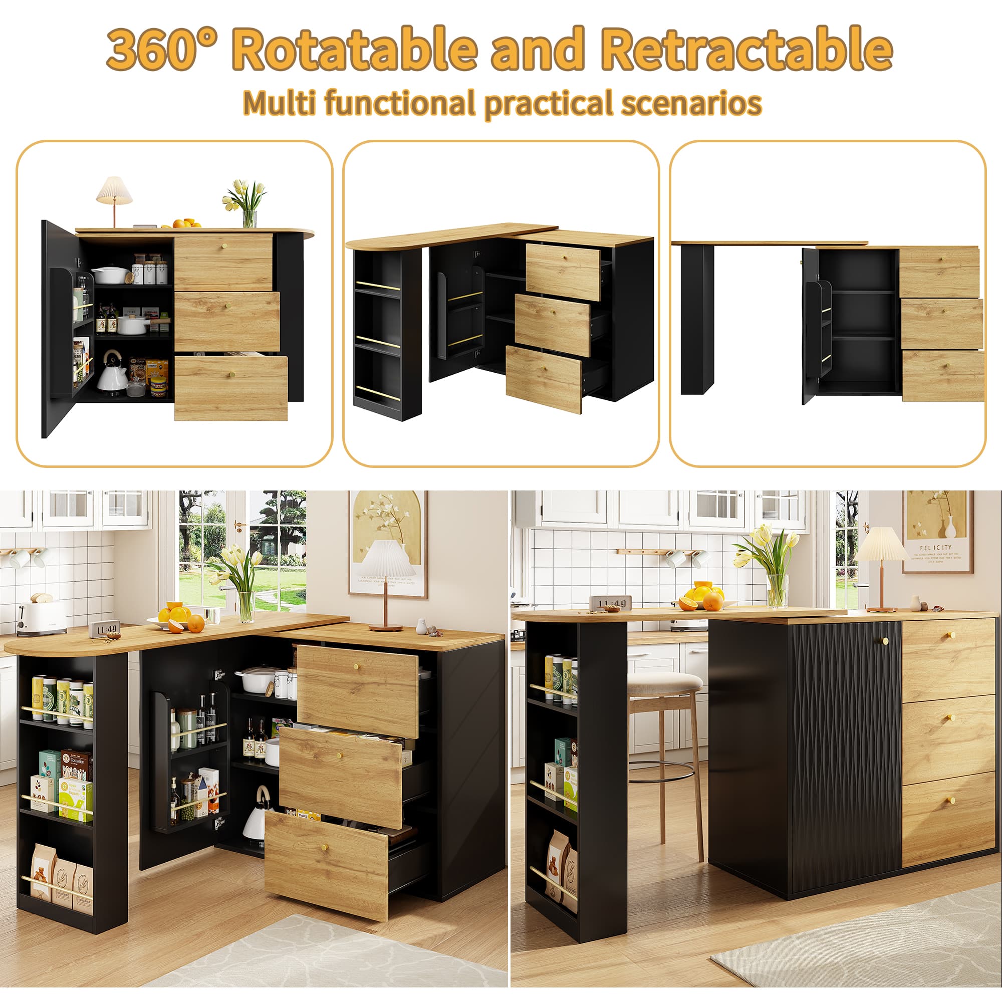 Rotating Extendable Bar Table - image 2