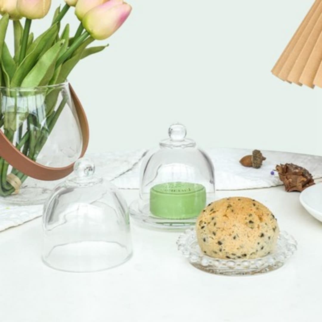 Glass Cake Stand with Cloche Dome for Elegant Displays - image 6