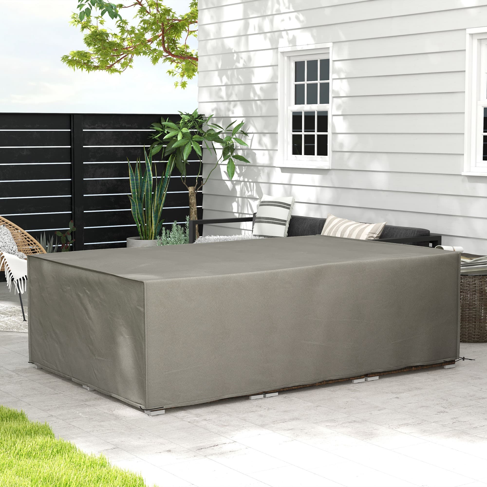 Grey Waterproof Cover for Large Outdoor Furniture - image 2