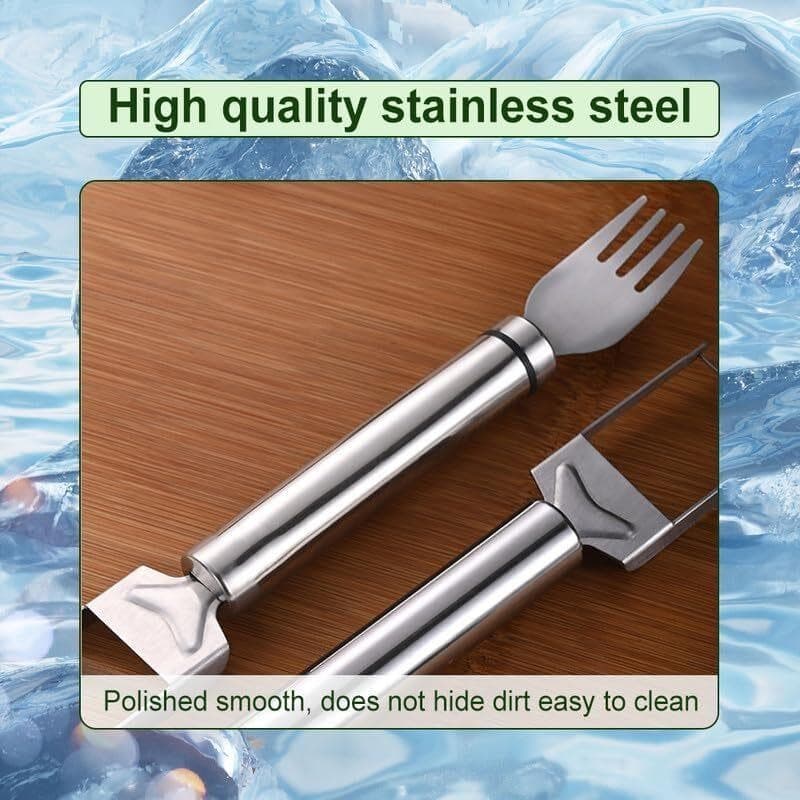 Stainless Steel Watermelon Slicer and Fork – 2-in-1 Fruit Tool - image 5