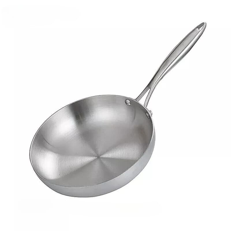 28cm Uncoated Stainless Steel Frying Pan — Chemical-Free Cooking - Default