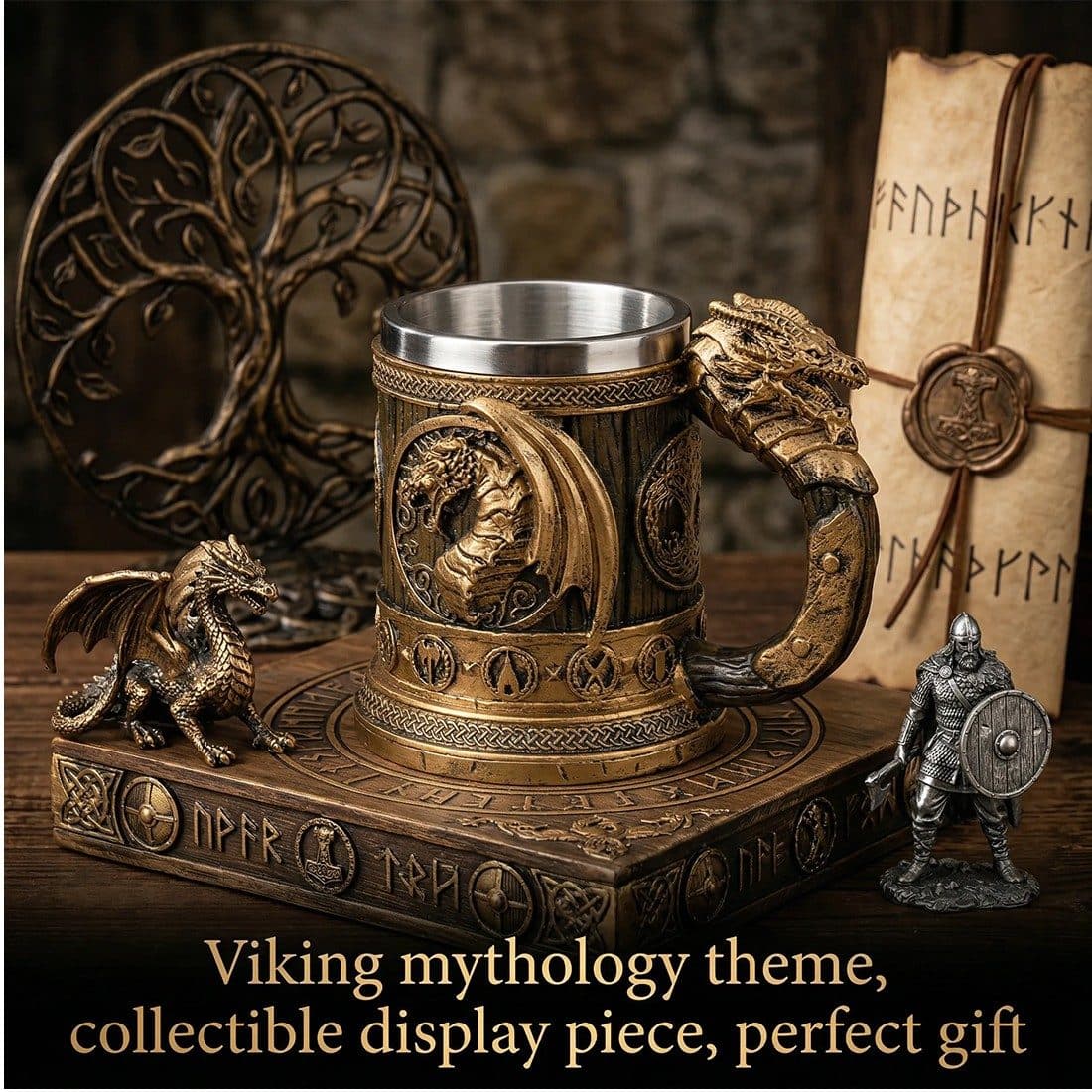 A Bar-Ready Dragon Tankard with Resin Exterior - image 4