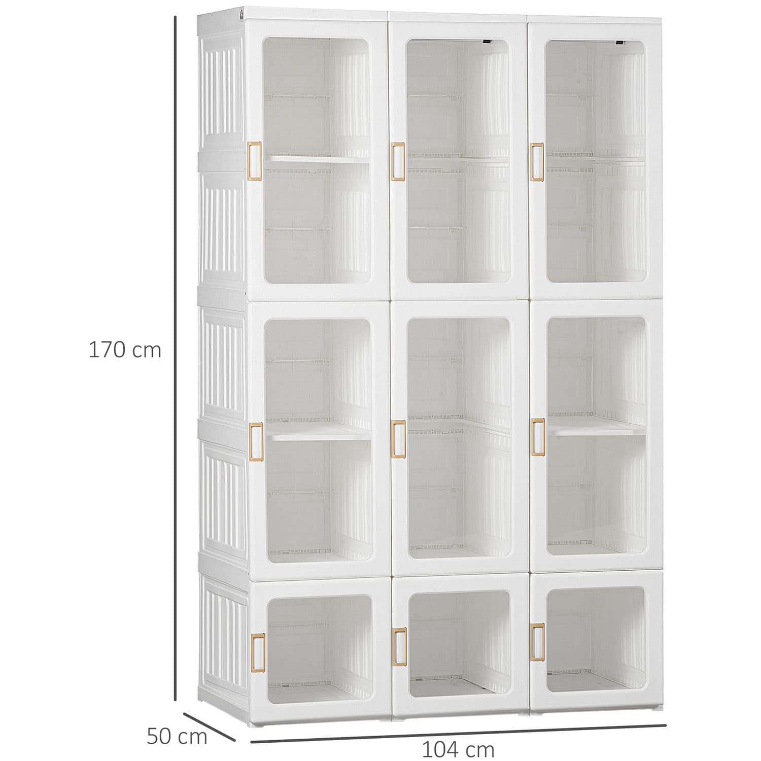 Foldable White Wardrobe - image 4