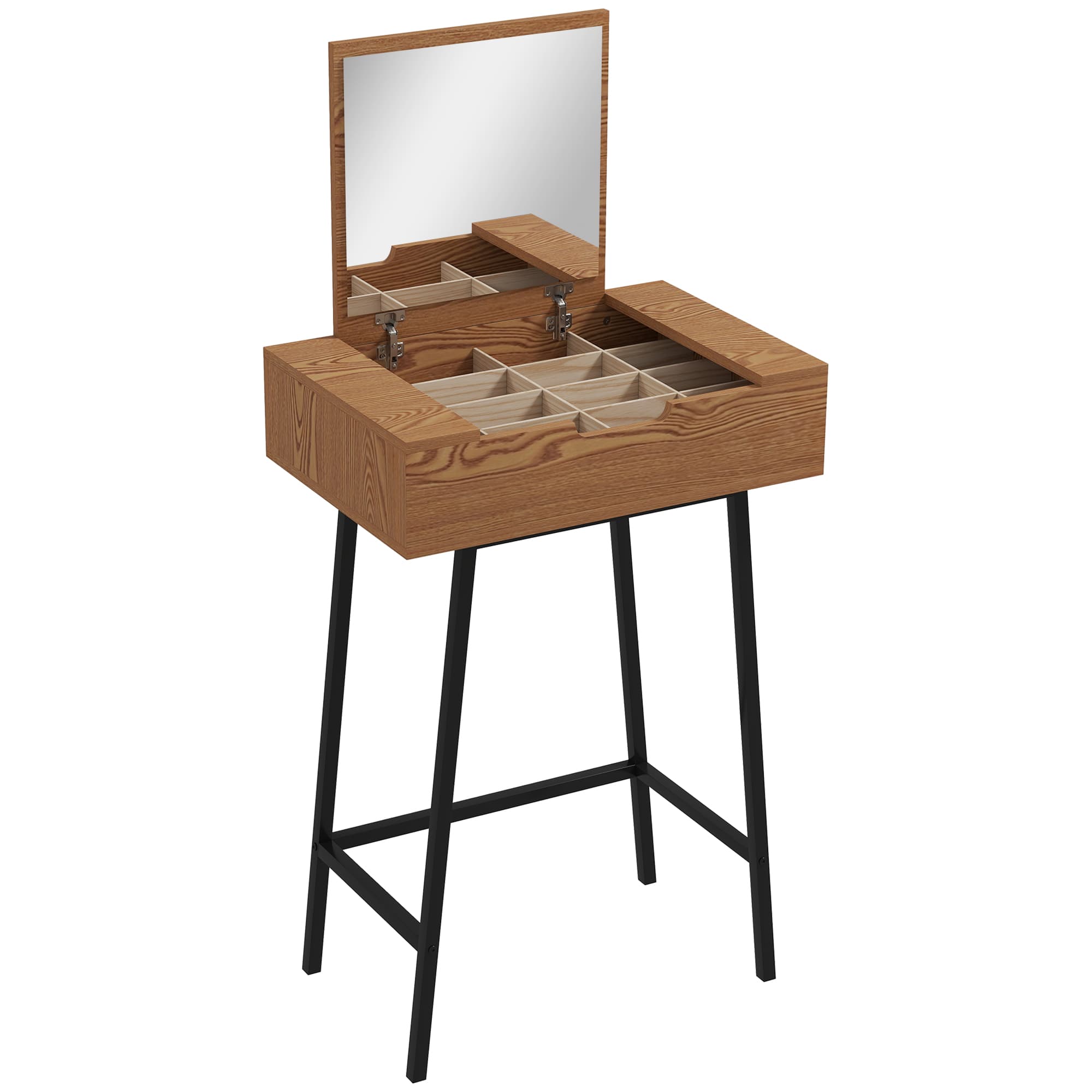 Industrial Flip-Top Vanity Desk