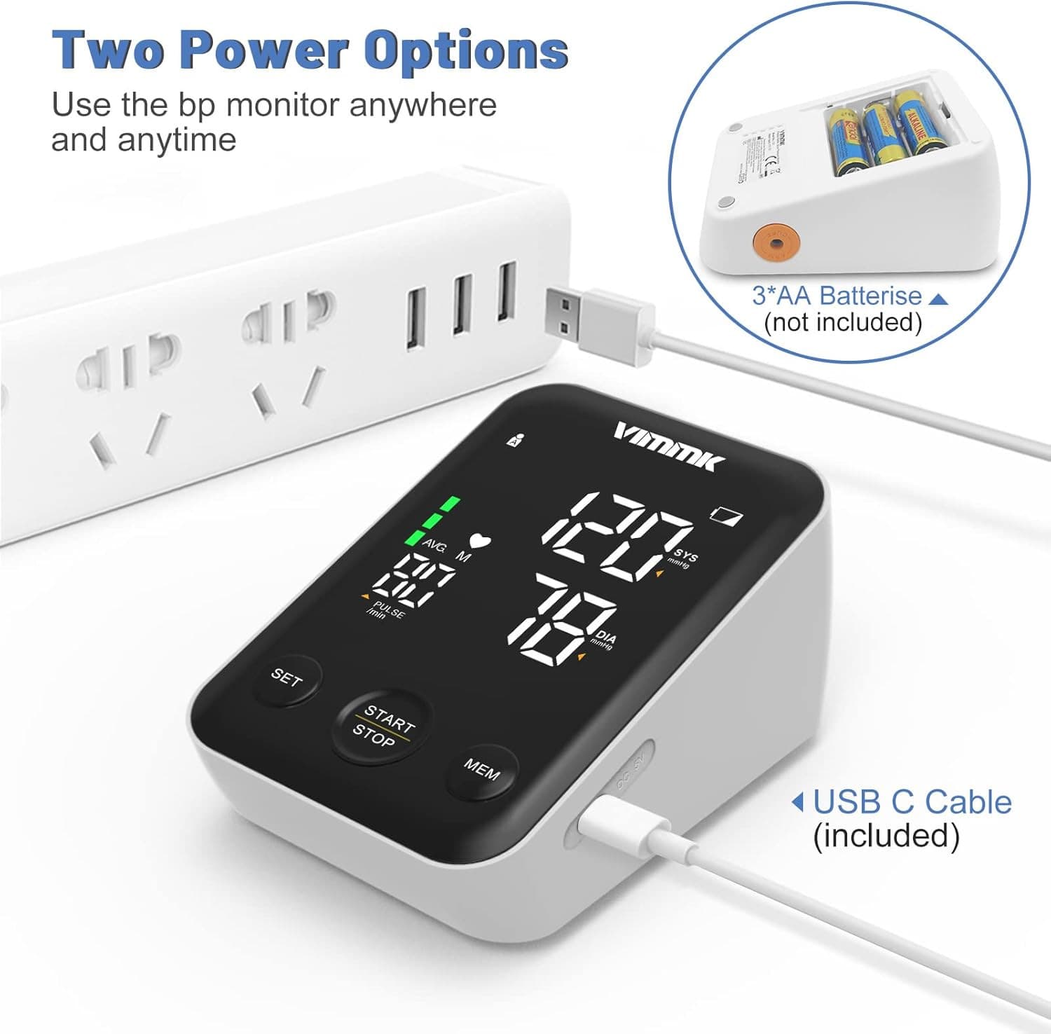 Home Blood Pressure Monitor with Large Backlit Display - image 4
