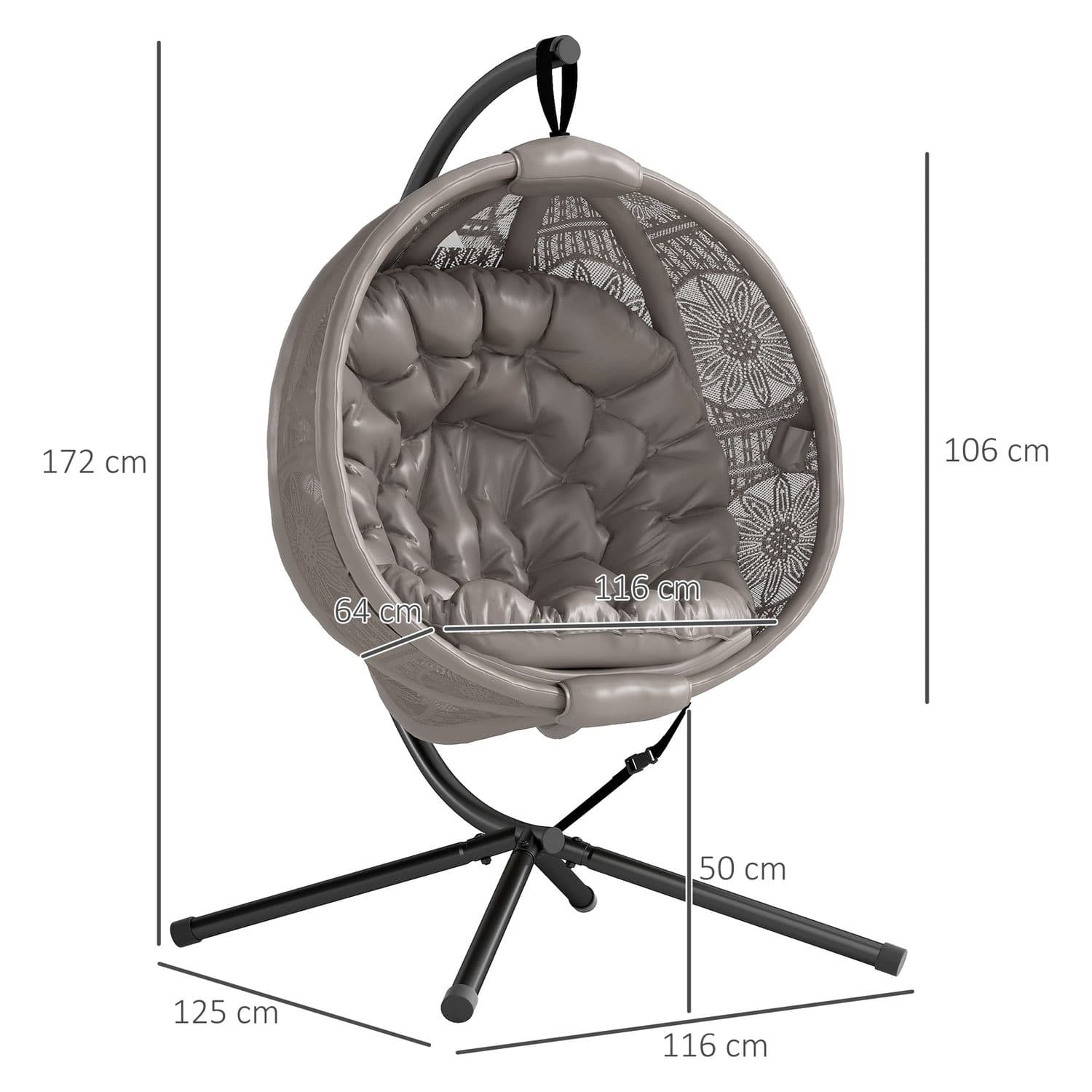 Round Hanging Egg Chair - image 4