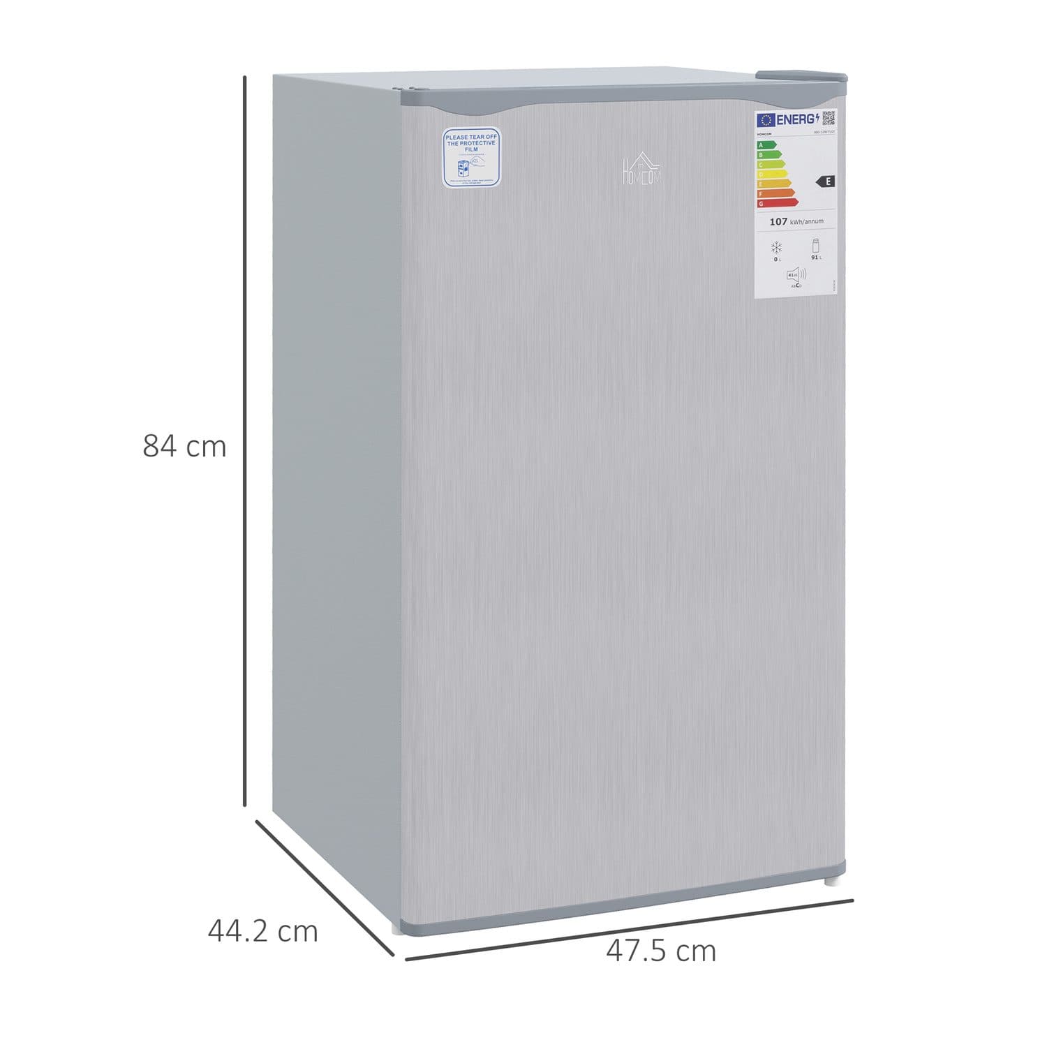 Grey Under Counter Fridge Freezer With Chiller Box - image 1
