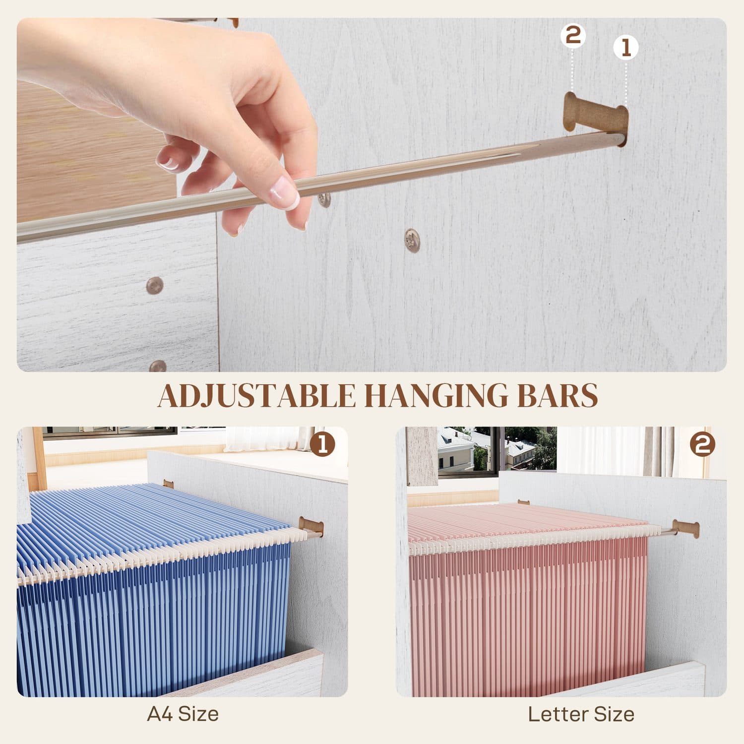 4-Drawer Lockable Filing Cabinet - image 3