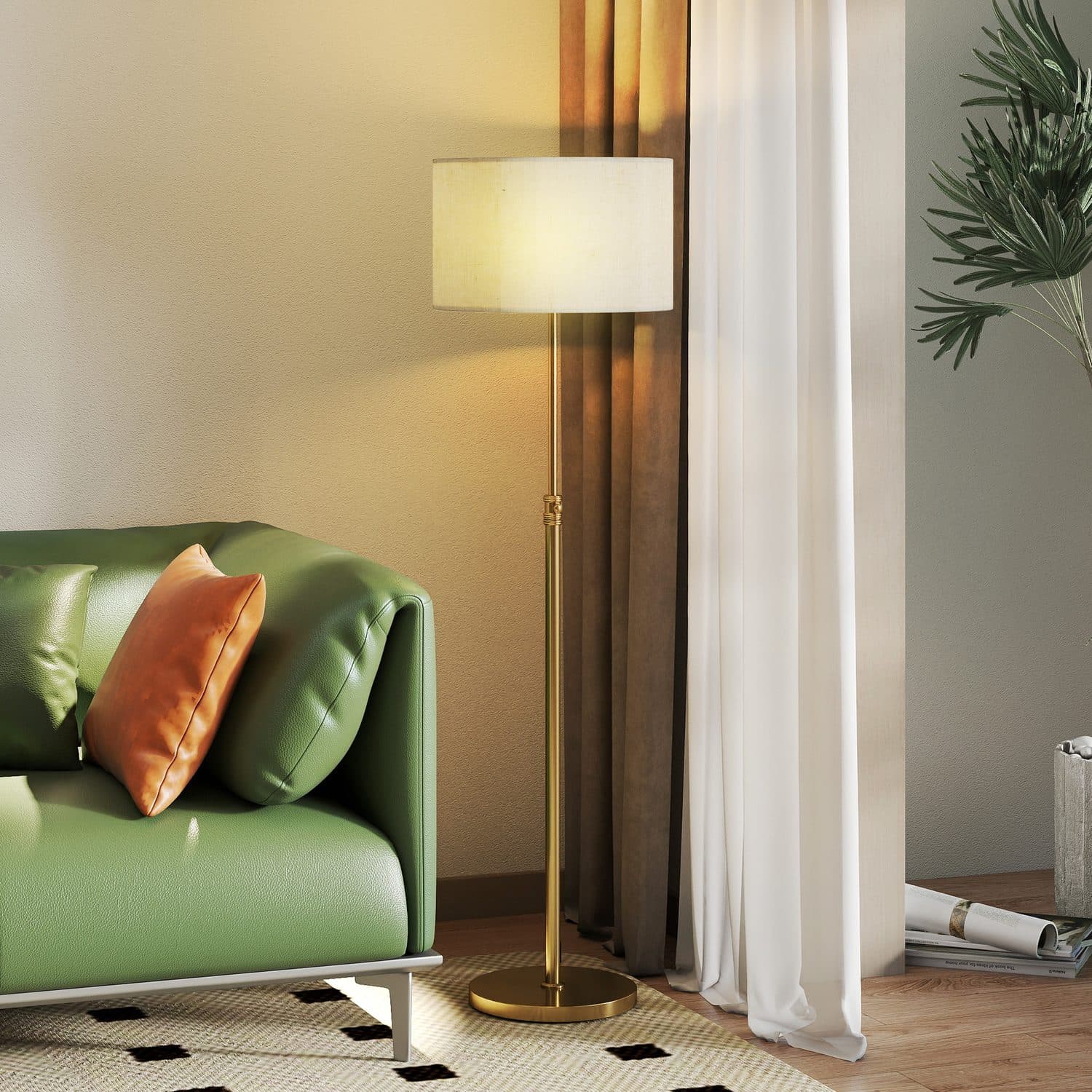 Adjustable Gold Floor Lamp for Effortless Ambience - image 3