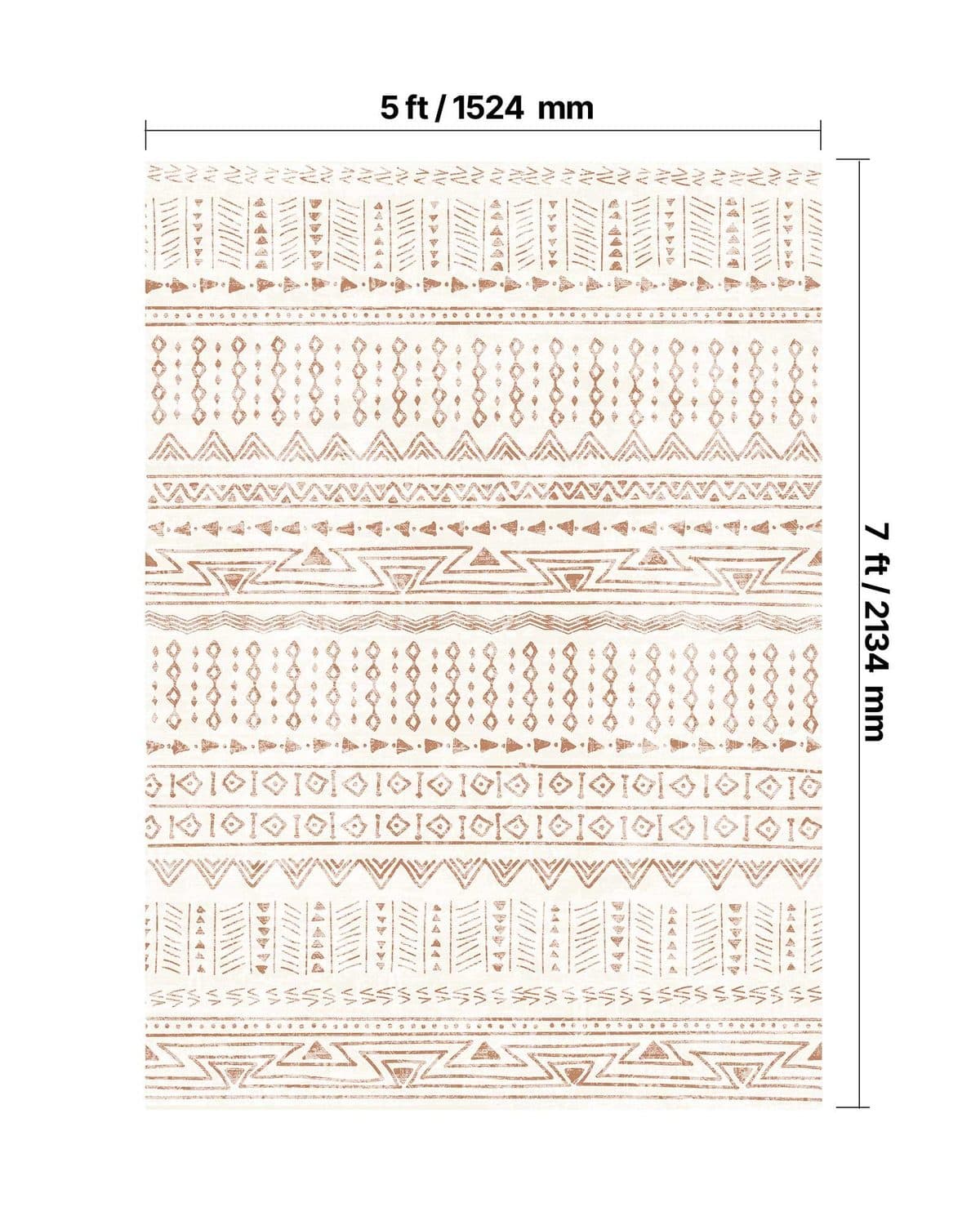 Washable 5x7 Beige Area Rug - image 3