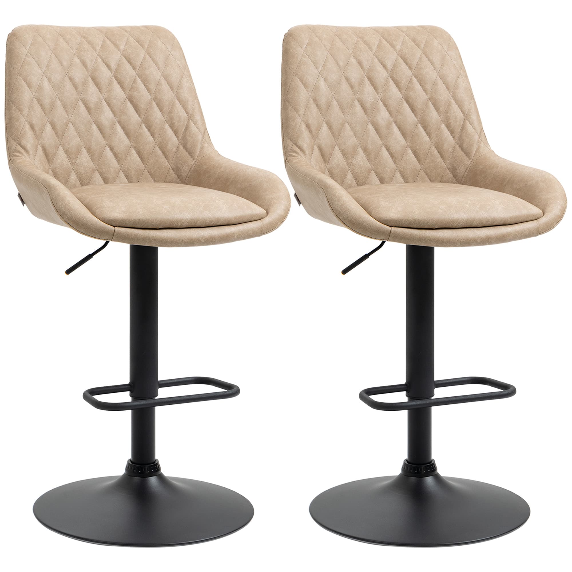 Retro Light Khaki Bar Stools
