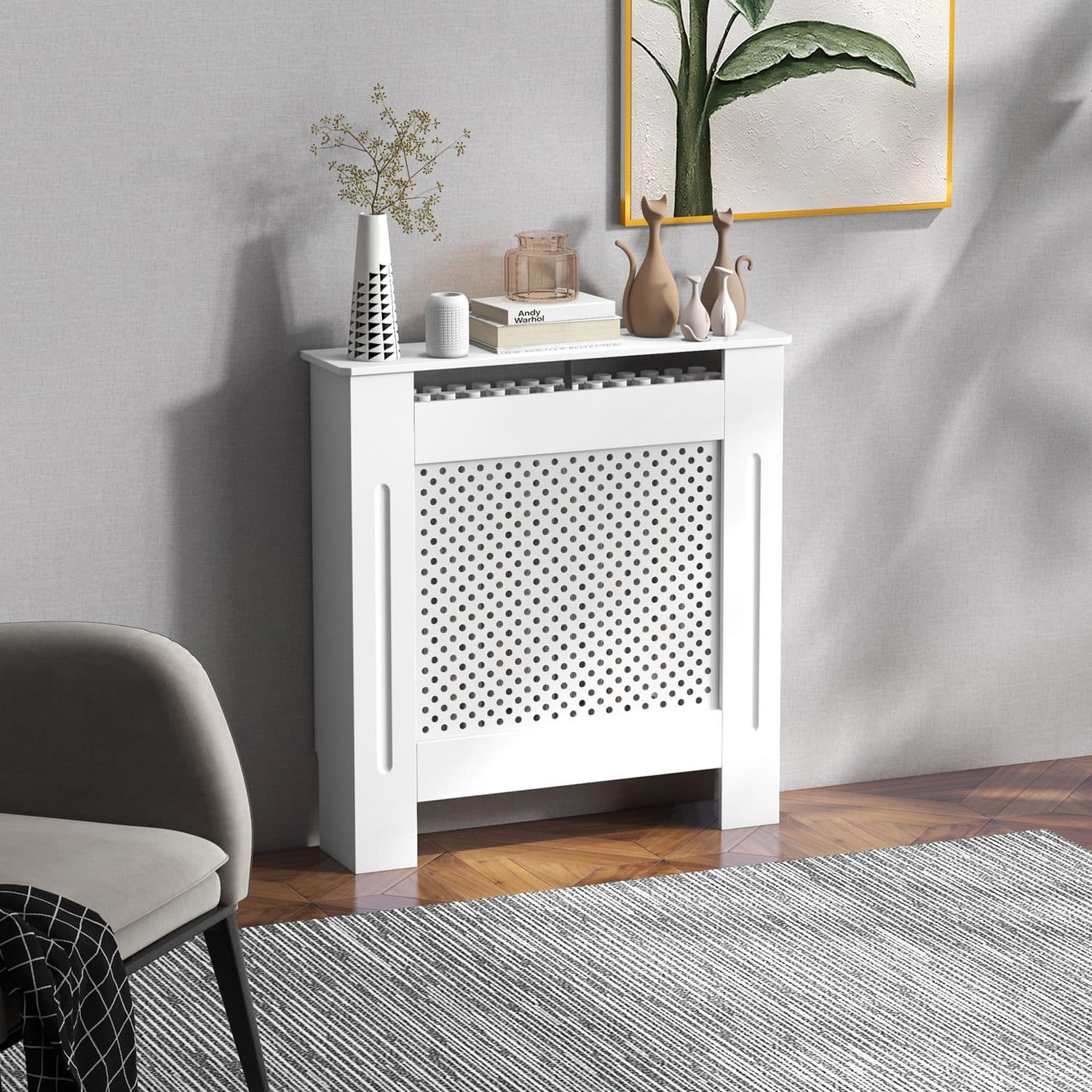 Small White Radiator Cover - image 3