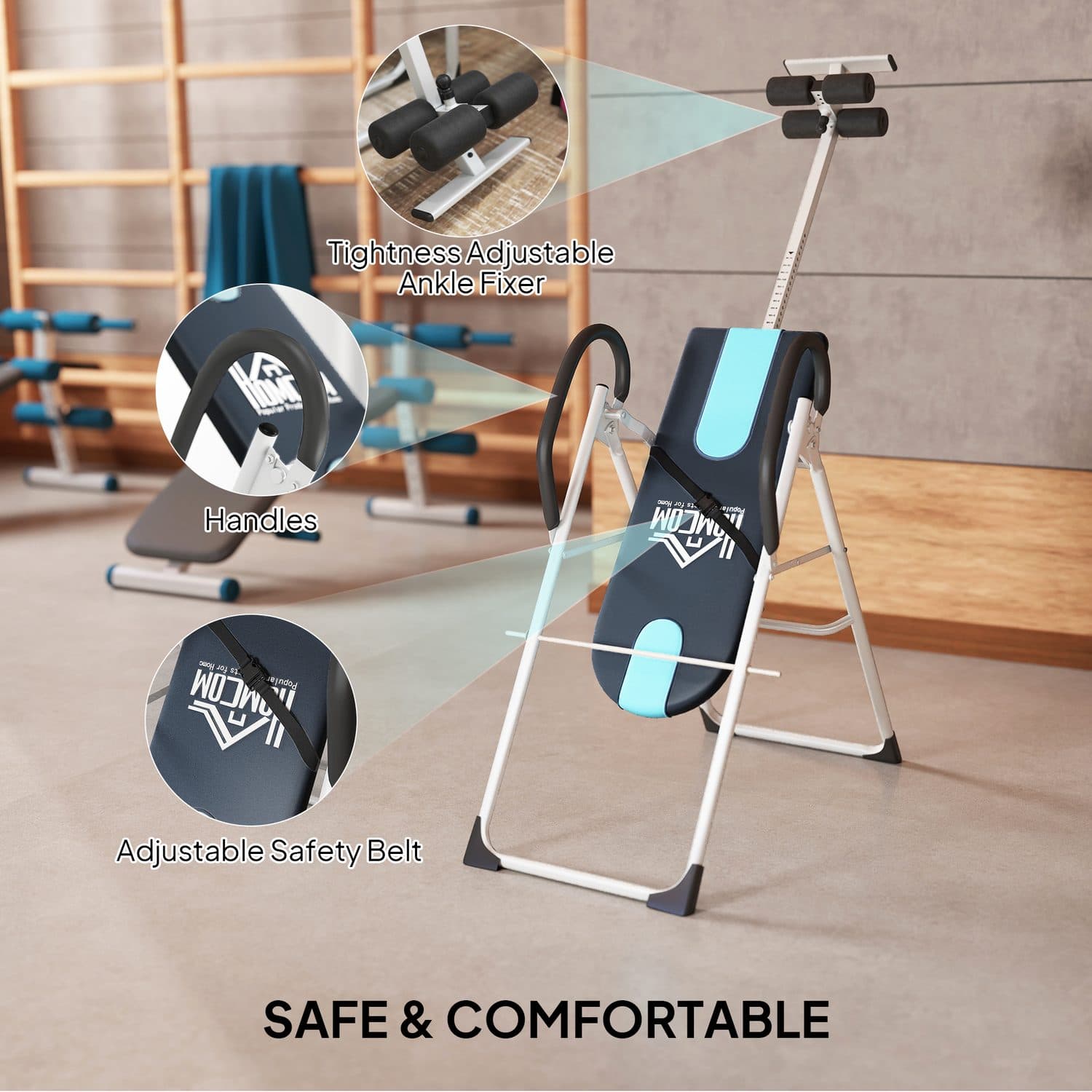 Foldable Inversion Table for Home Stretching and Fitness - image 5