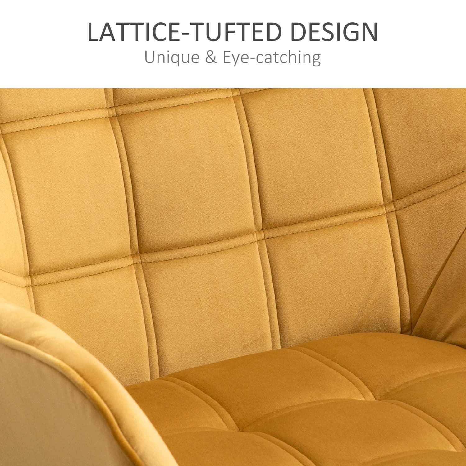 Yellow Velvet Accent Chairs - image 3