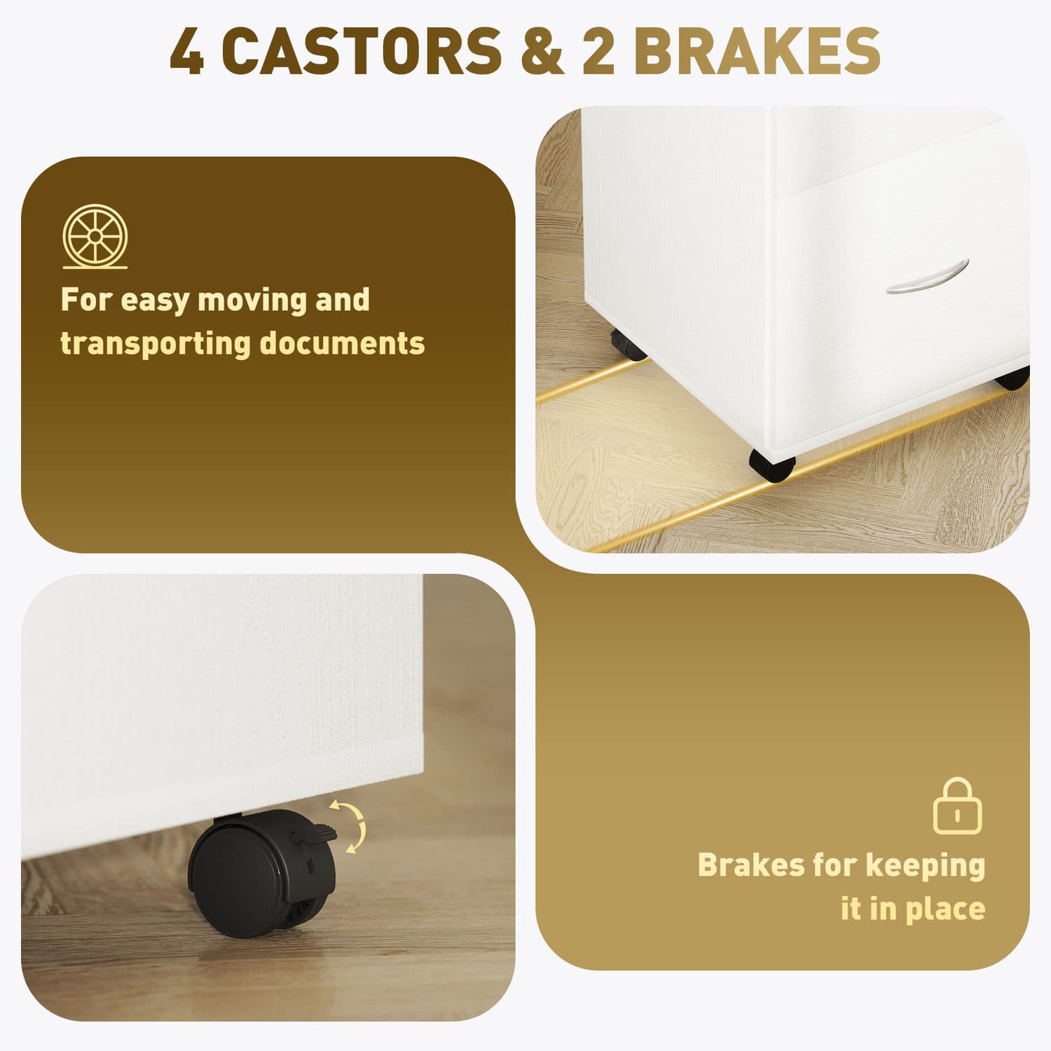 Two Drawer Lockable Filing Cabinet for Home Offices - image 4