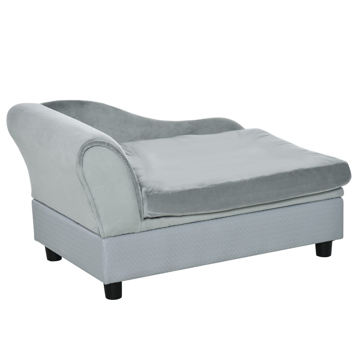 PawHut Light Grey Pet Sofa