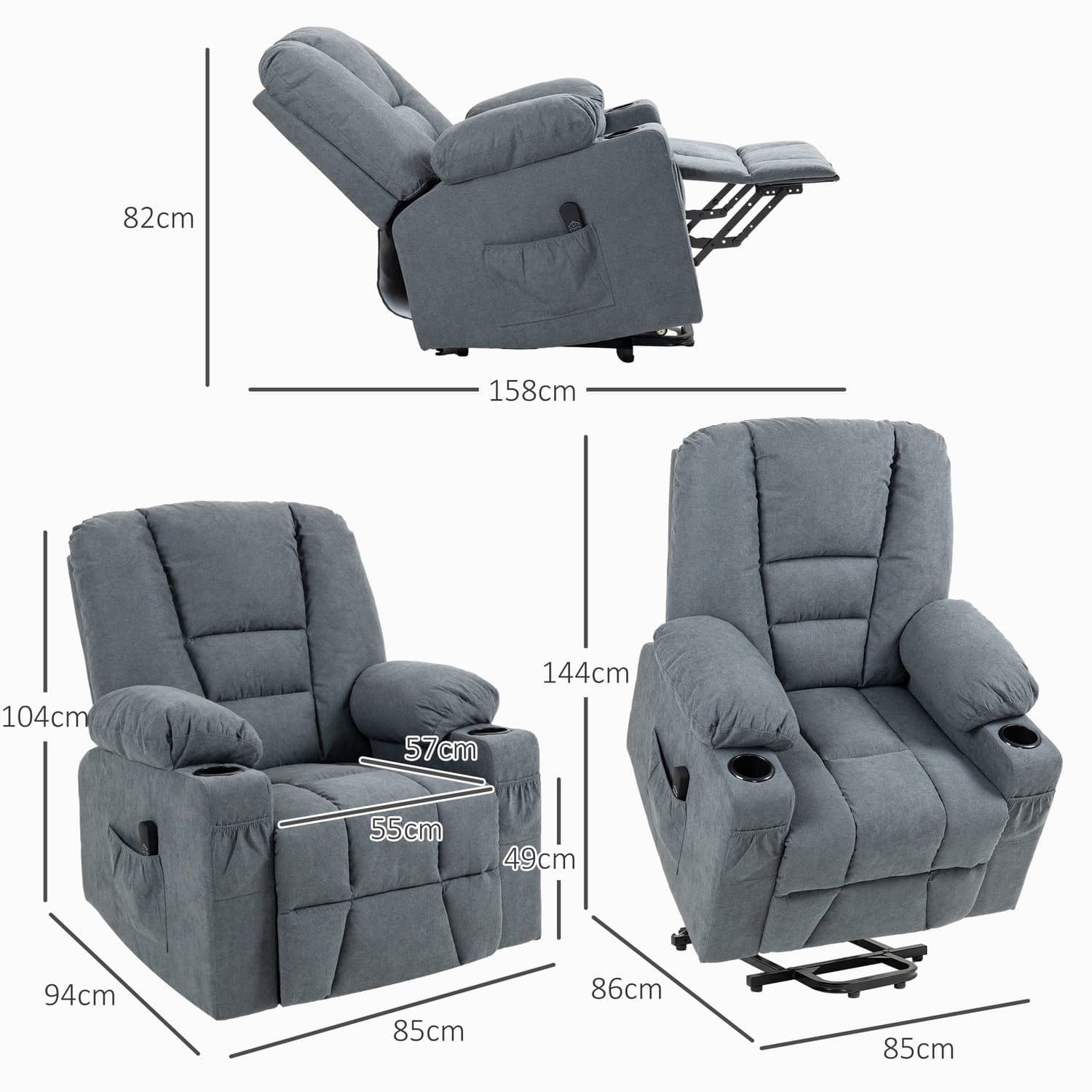 Oversized Riser Recliner - image 4