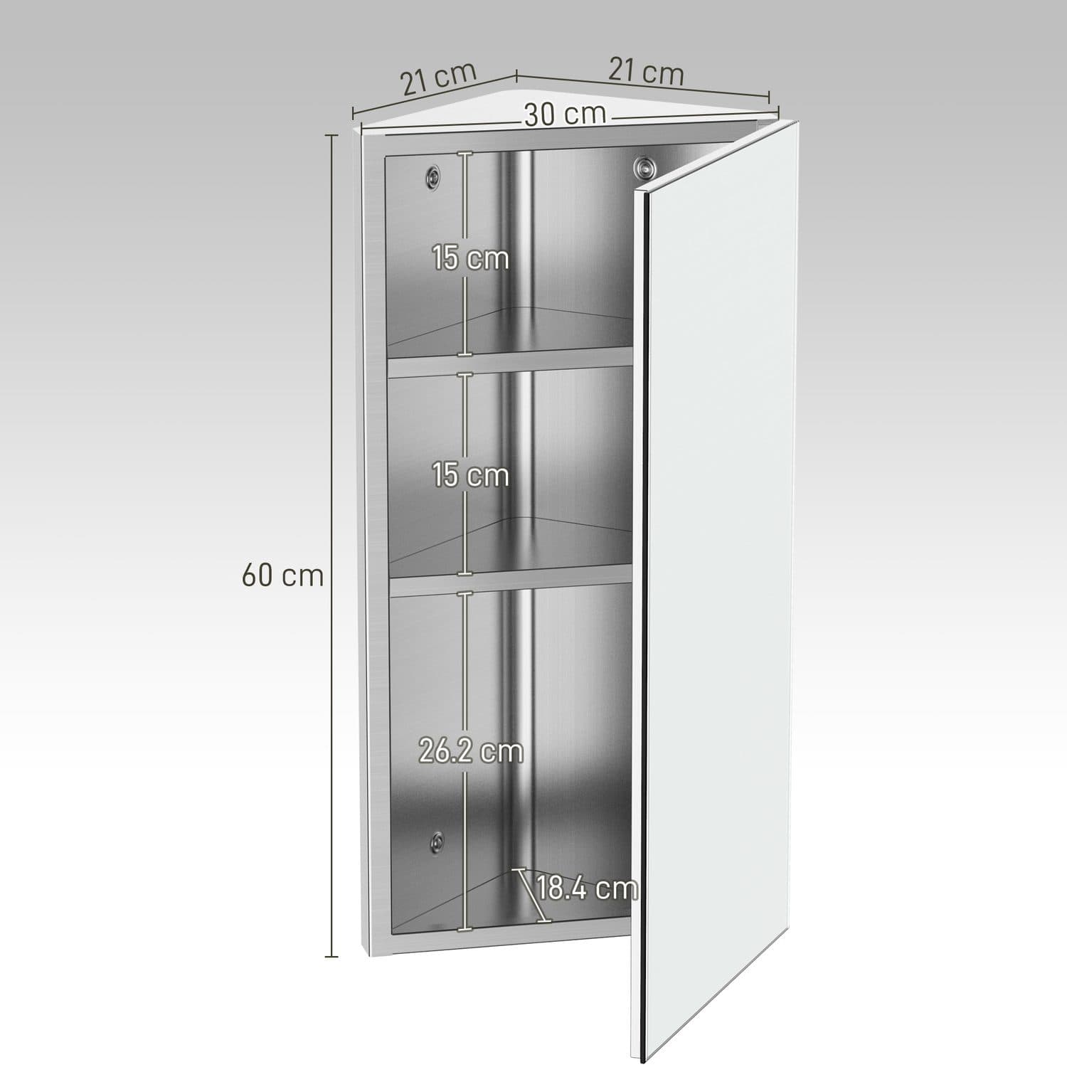 Stainless Steel Mirror Cabinet - image 1