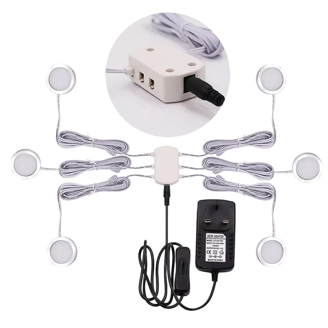 Warm White LED Under Cabinet Puck Light Kit - image 10